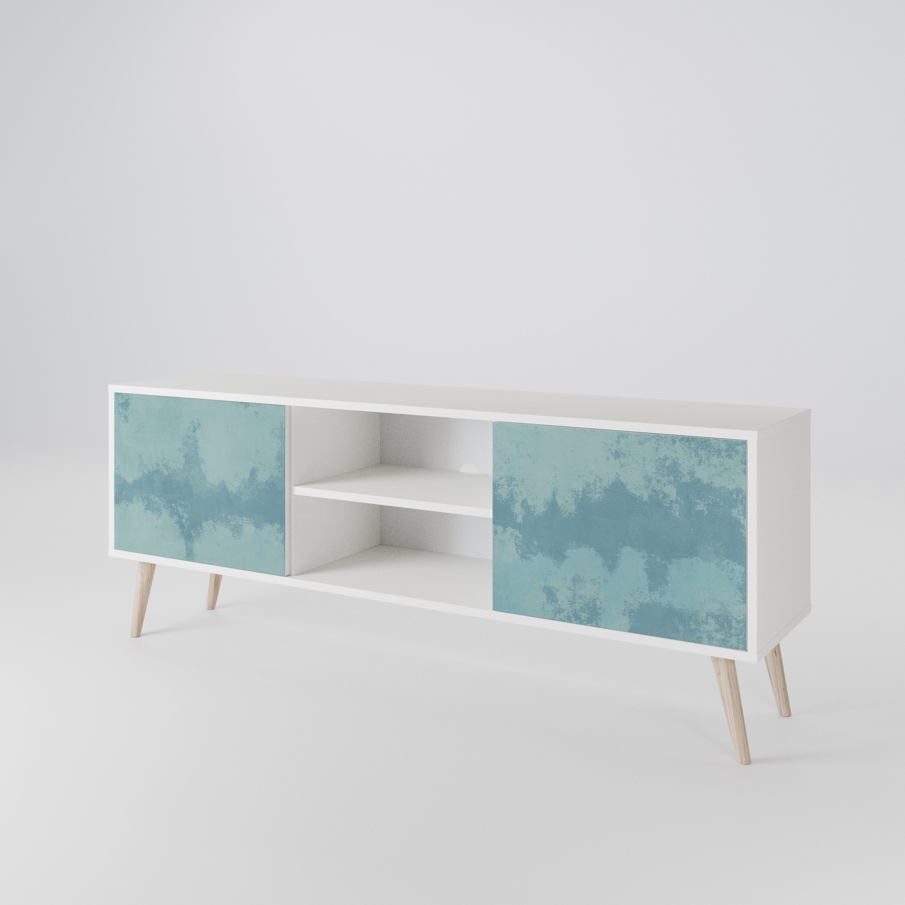 SKY WASH Mueble de TV de 2 Puertas