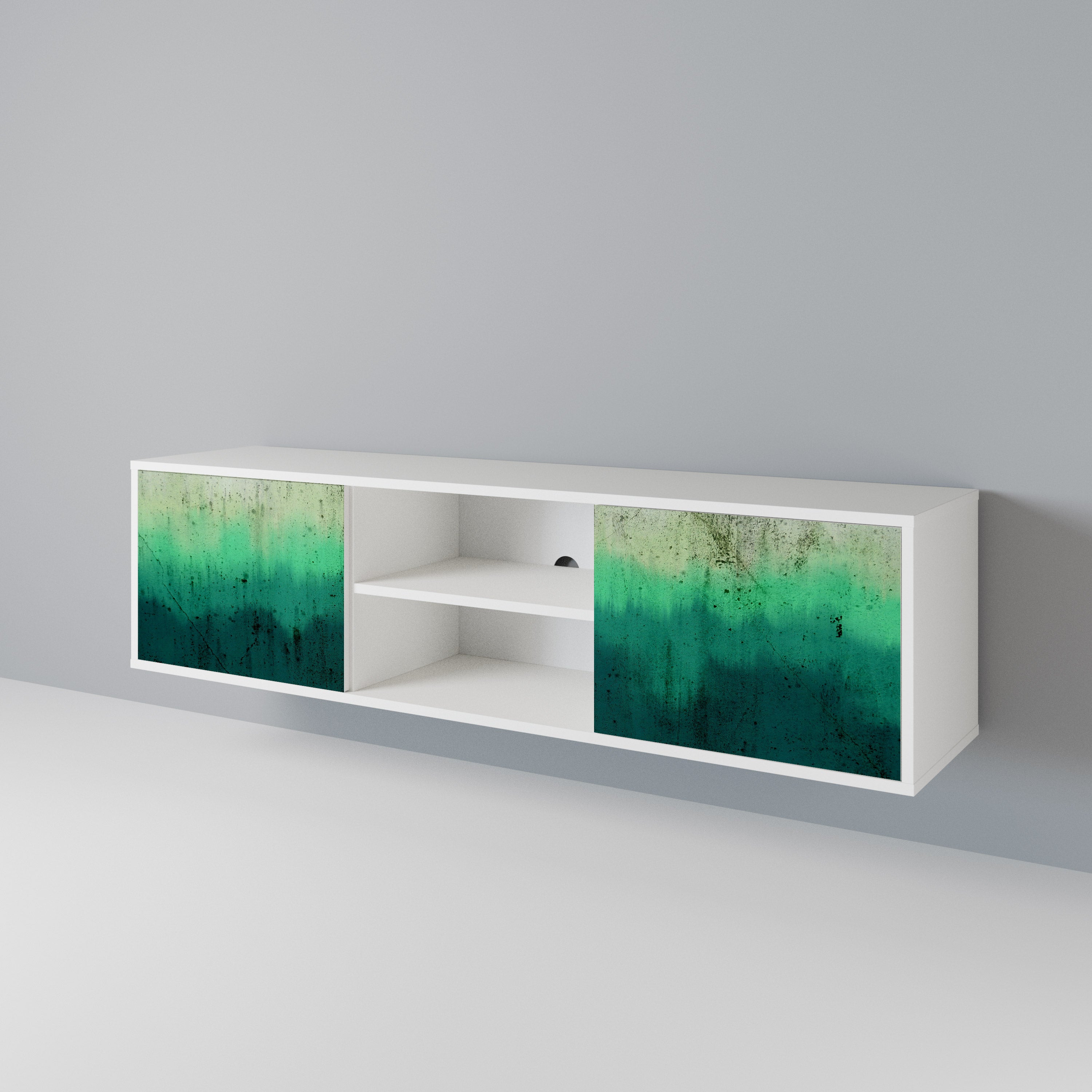 NORTHERN LIGHTS Mueble de TV de 2 Puertas