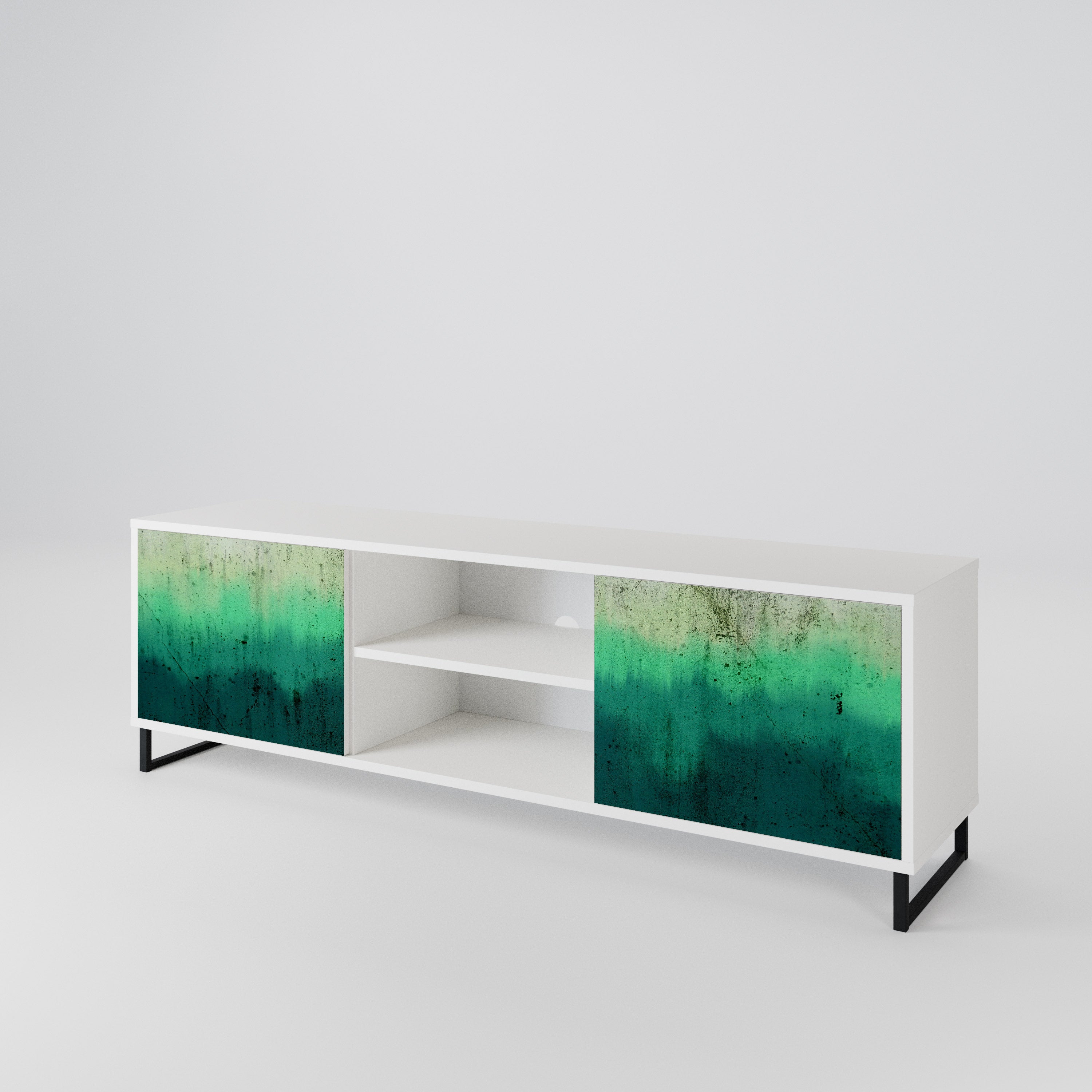 NORTHERN LIGHTS Mueble de TV de 2 Puertas