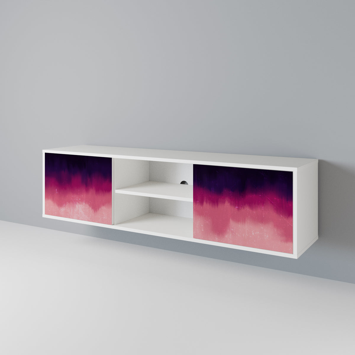 AURORA BOREALIS Mueble de TV de 2 Puertas