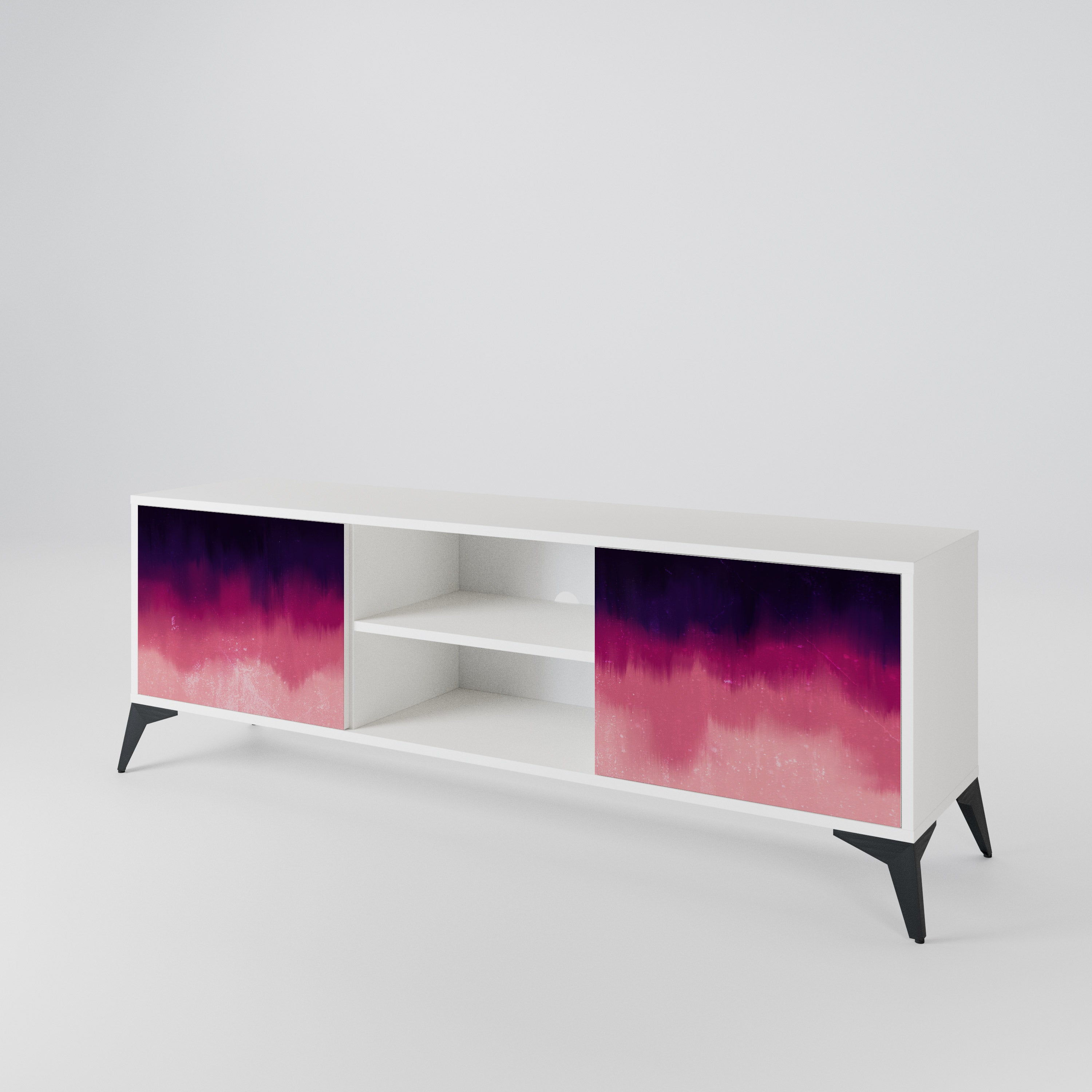 AURORA BOREALIS Mueble de TV de 2 Puertas