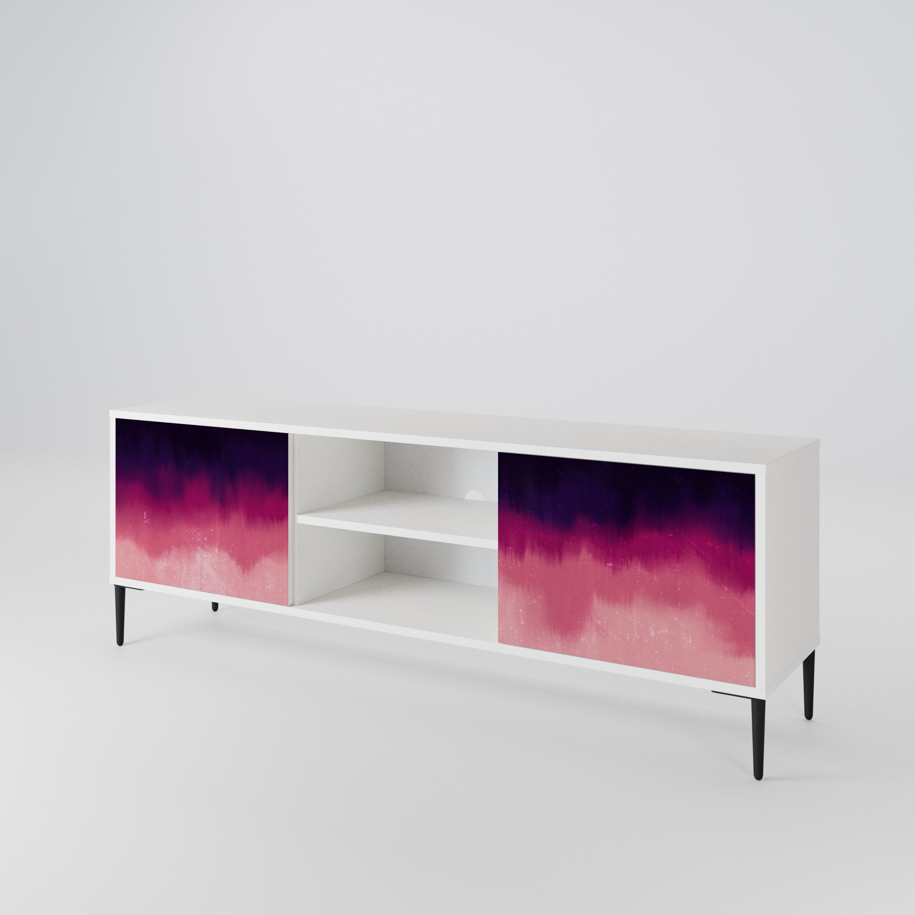 AURORA BOREALIS Mueble de TV de 2 Puertas