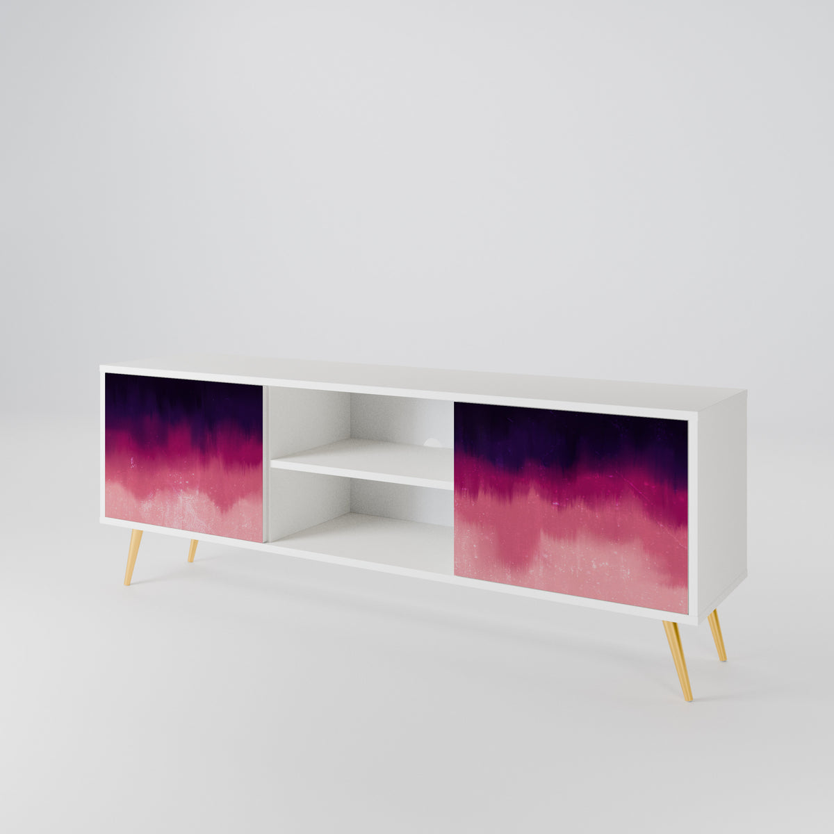 AURORA BOREALIS Mueble de TV de 2 Puertas