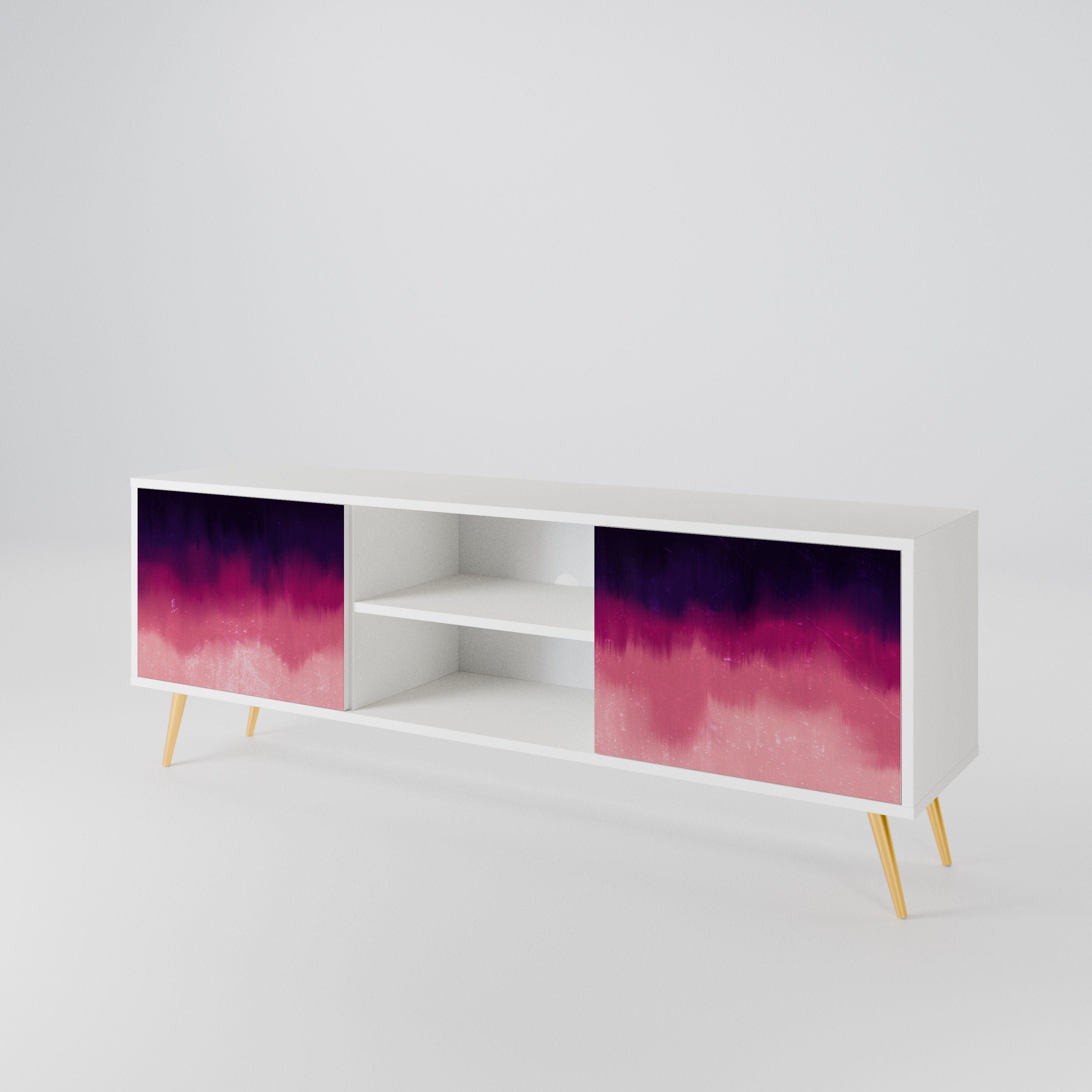 AURORA BOREALIS Mueble de TV de 2 Puertas