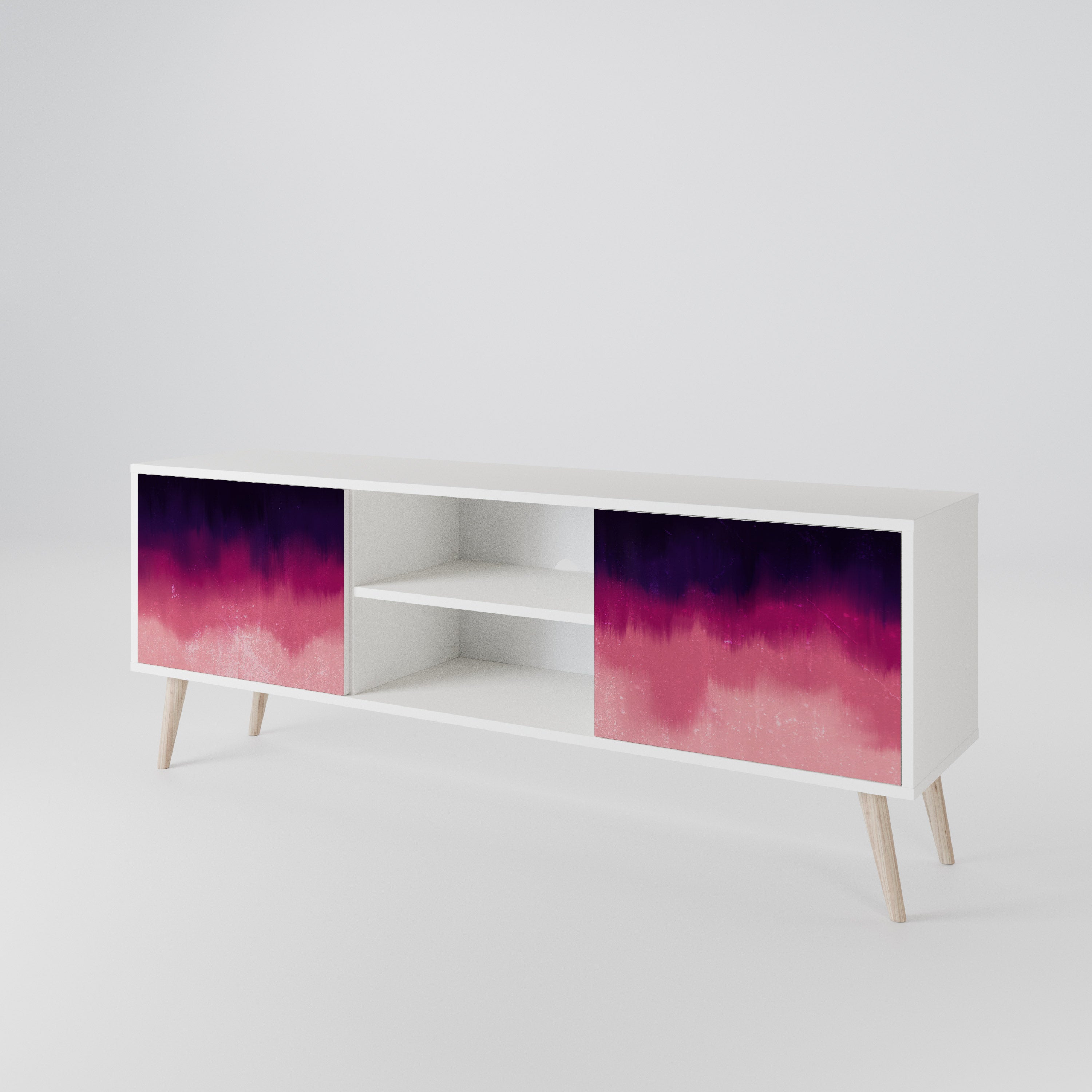AURORA BOREALIS Mueble de TV de 2 Puertas