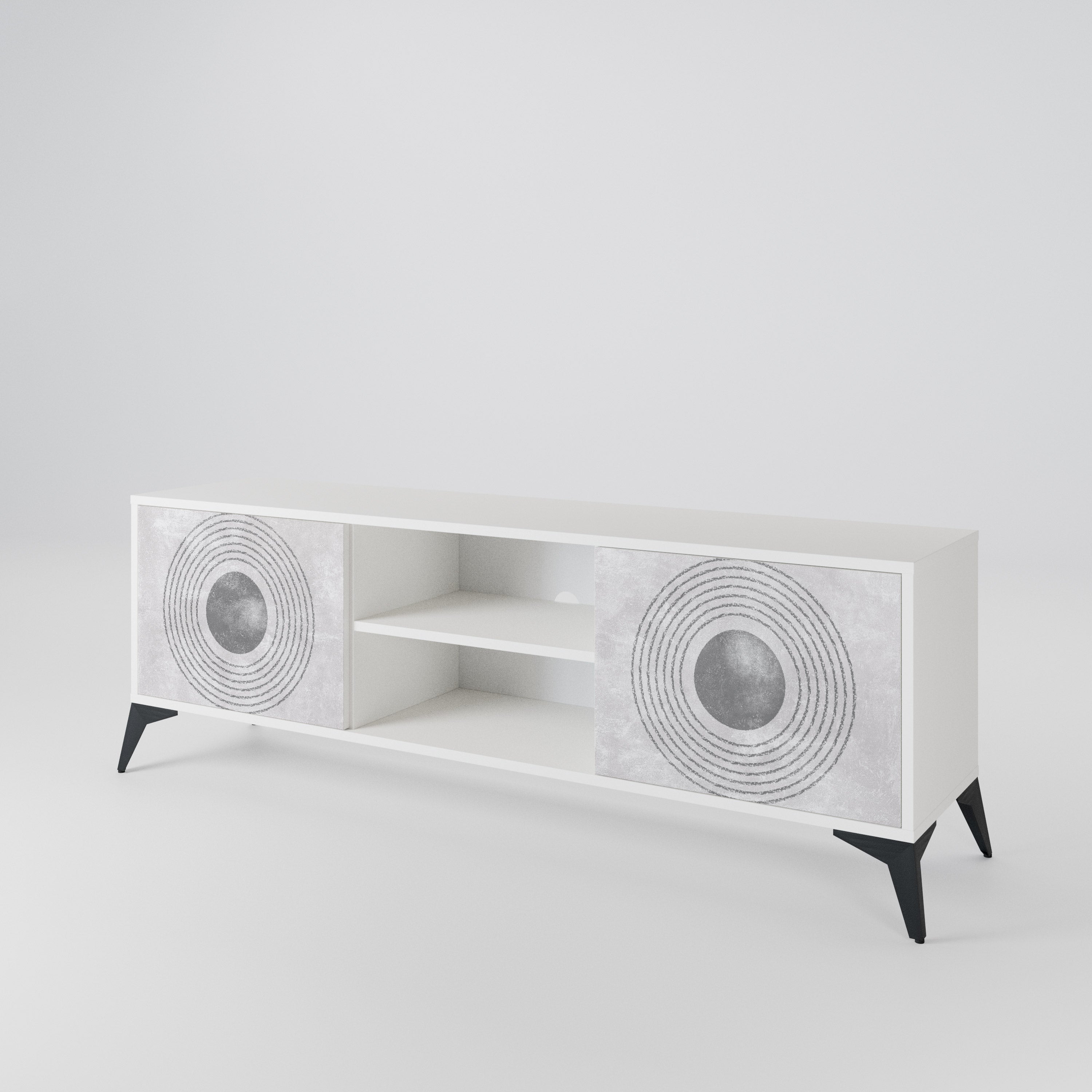 SOLID CIRCLES Mueble de TV de 2 Puertas