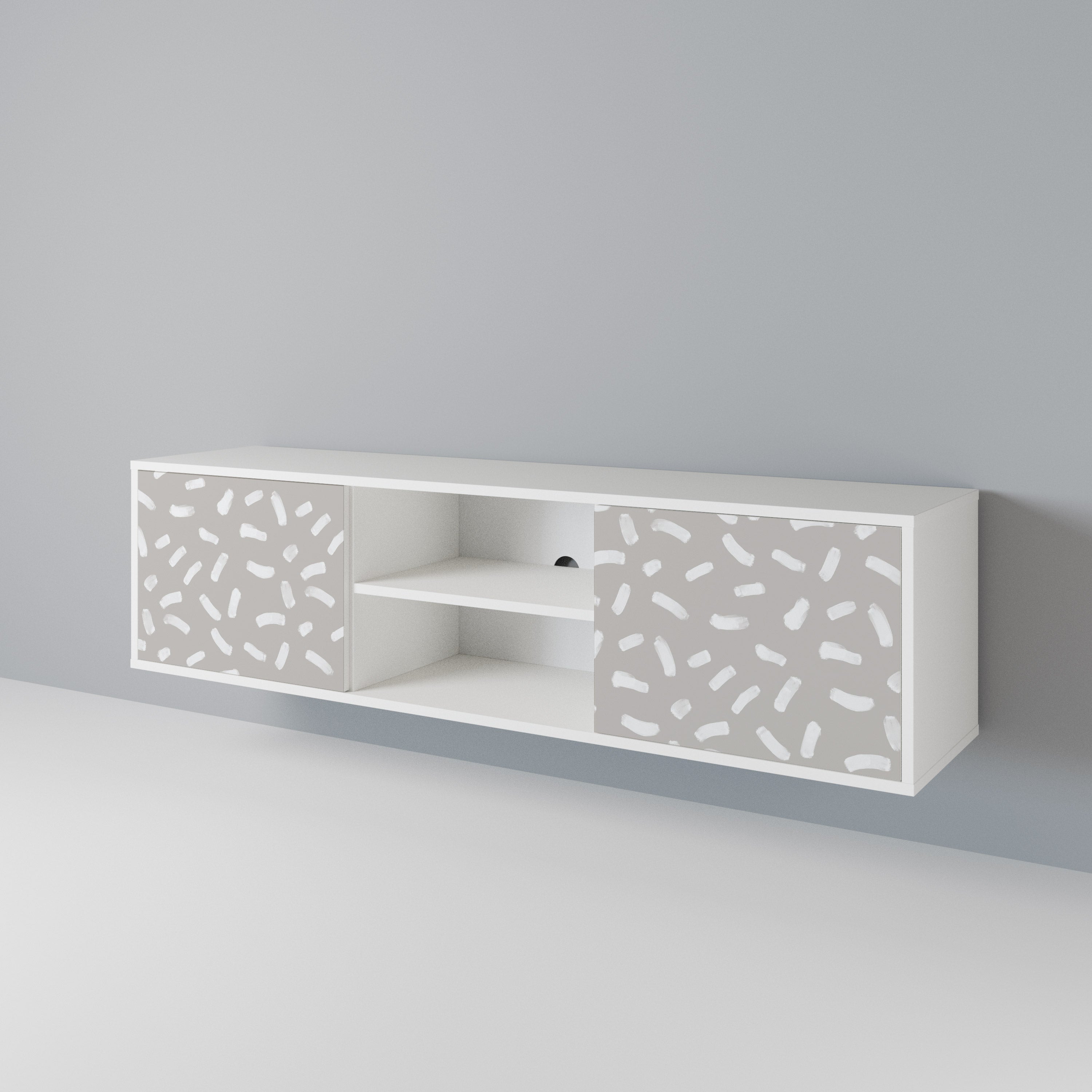 PASSING SECONDS Mueble de TV de 2 Puertas