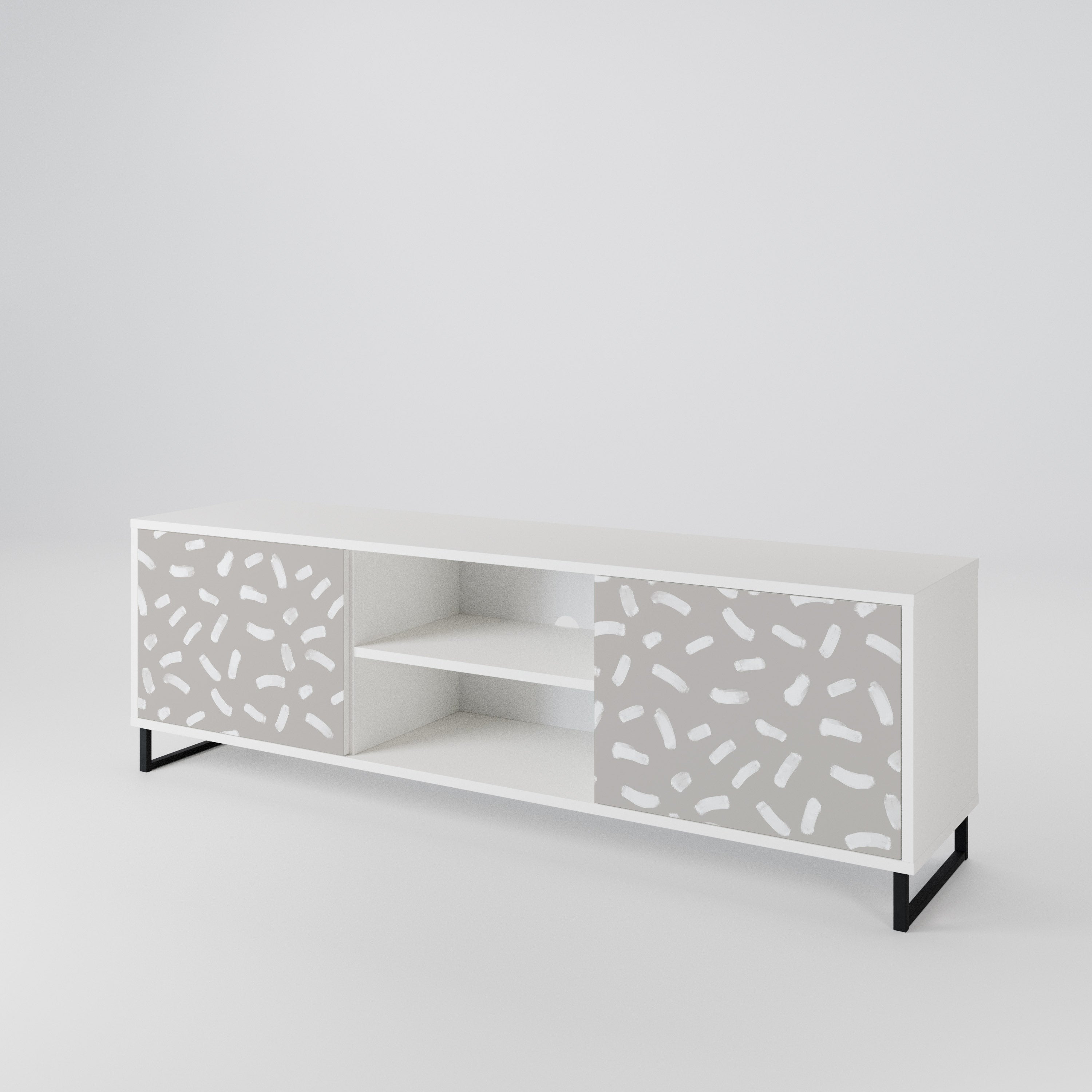 PASSING SECONDS Mueble de TV de 2 Puertas