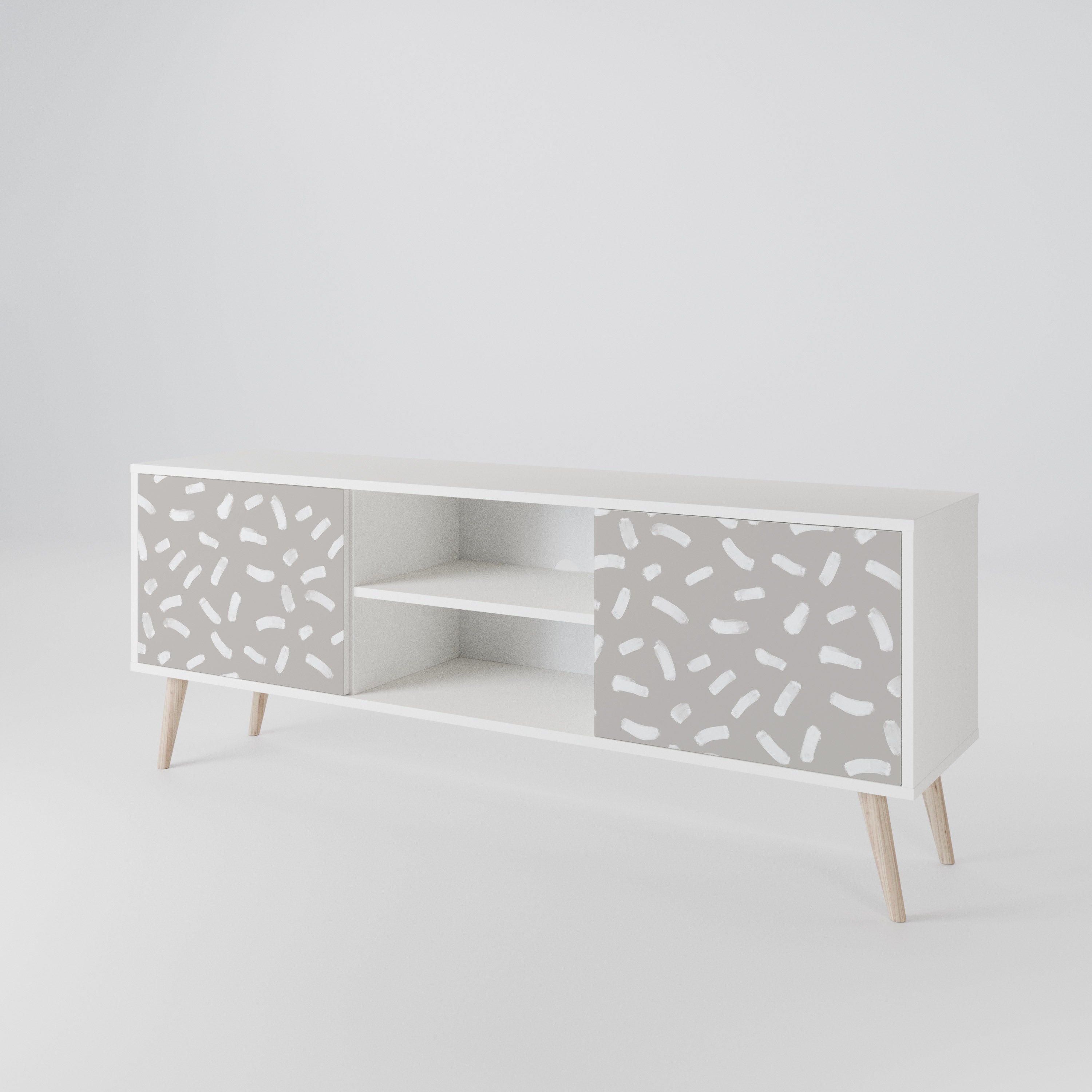 PASSING SECONDS Mueble de TV de 2 Puertas