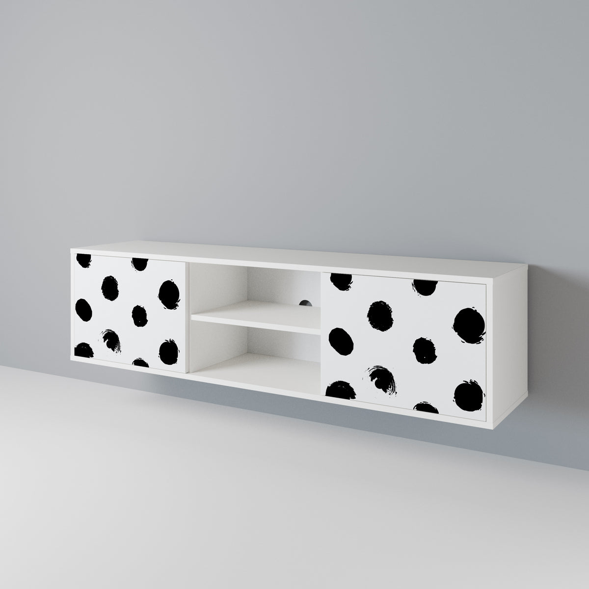 SLIPPING MINUTES Mueble de TV de 2 Puertas