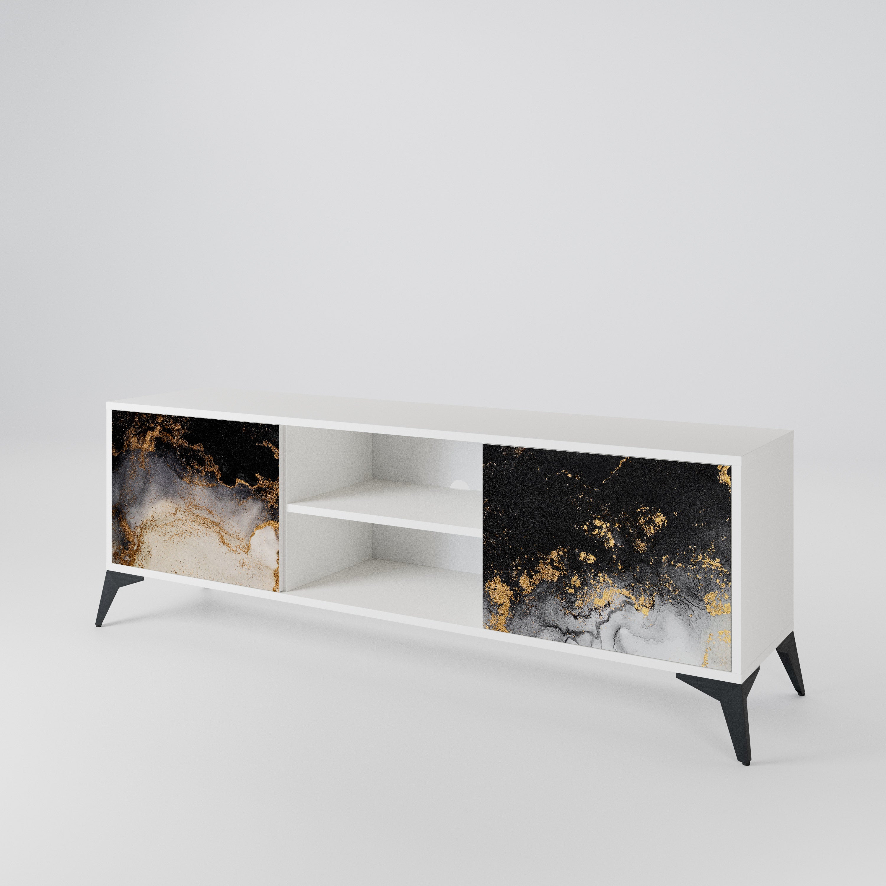MARBLE OF TOMMORROW Mueble de TV de 2 Puertas