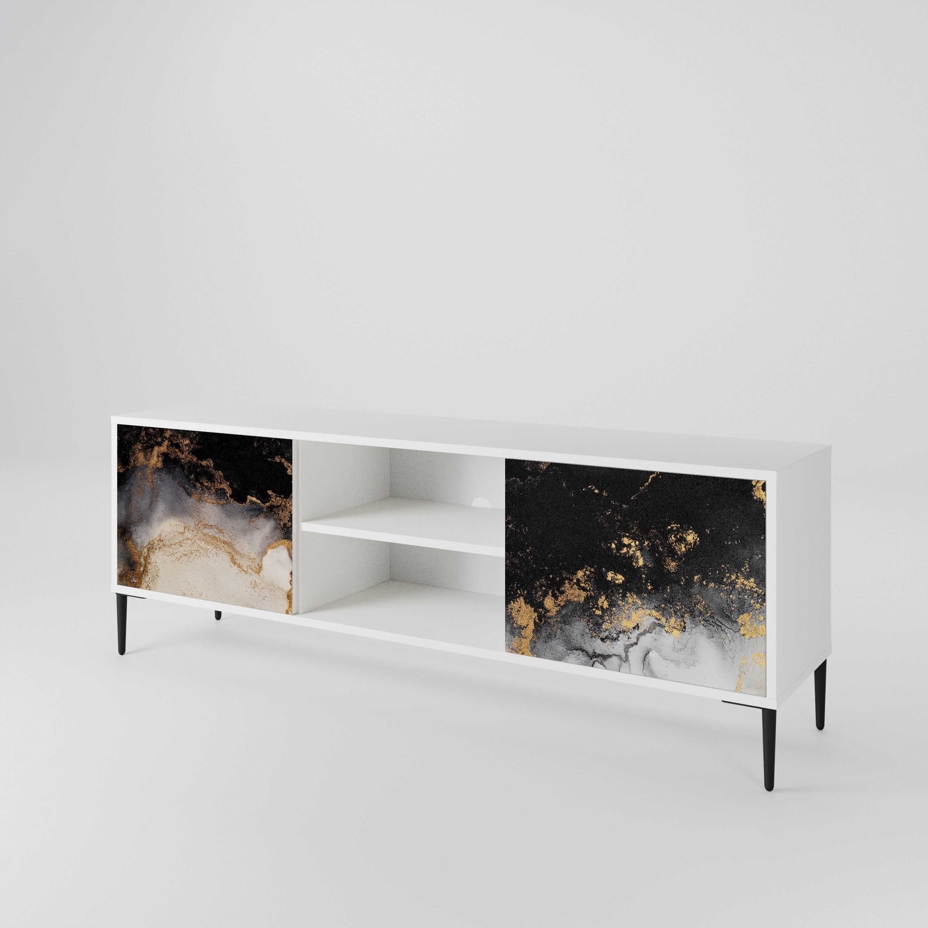 MARBLE OF TOMMORROW Mueble de TV de 2 Puertas