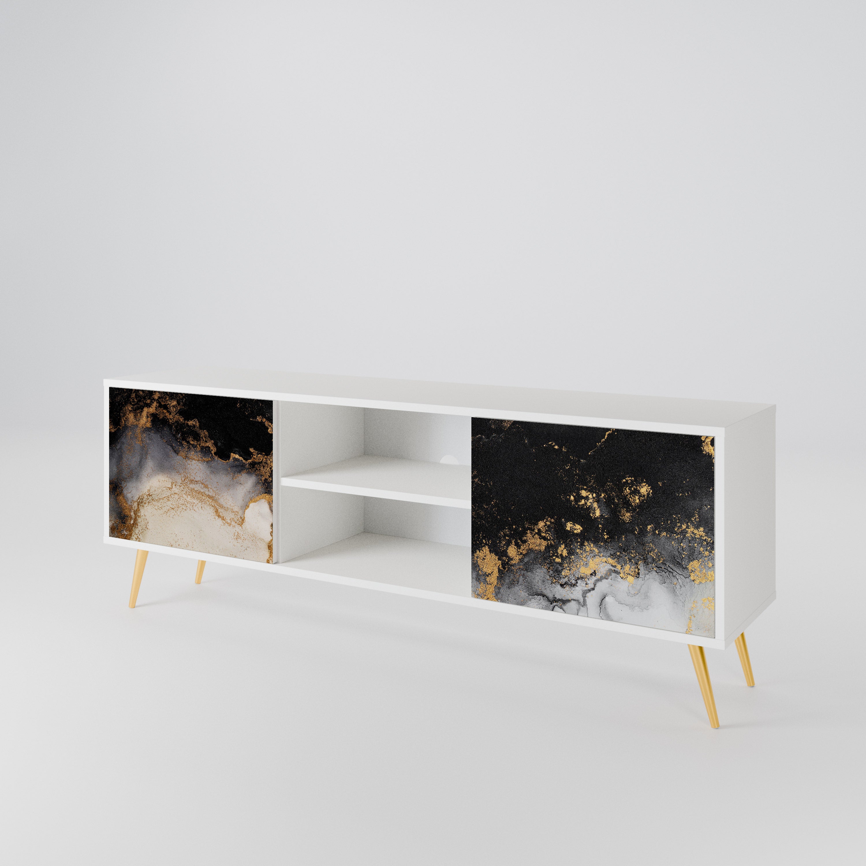 MARBLE OF TOMMORROW Mueble de TV de 2 Puertas