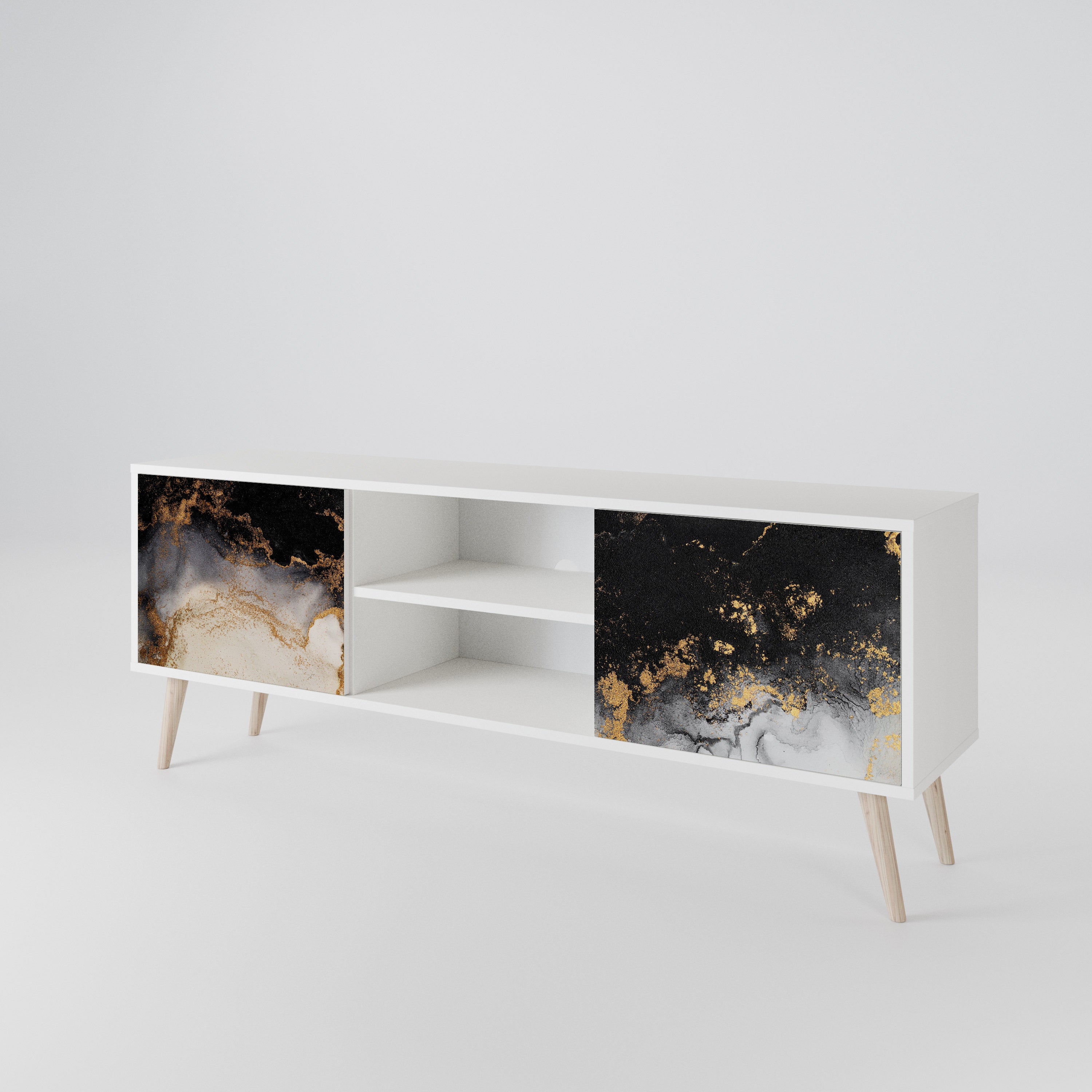 MARBLE OF TOMMORROW Mueble de TV de 2 Puertas