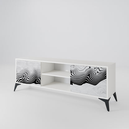 MONOCHROME MIRAGE Mueble de TV de 2 Puertas