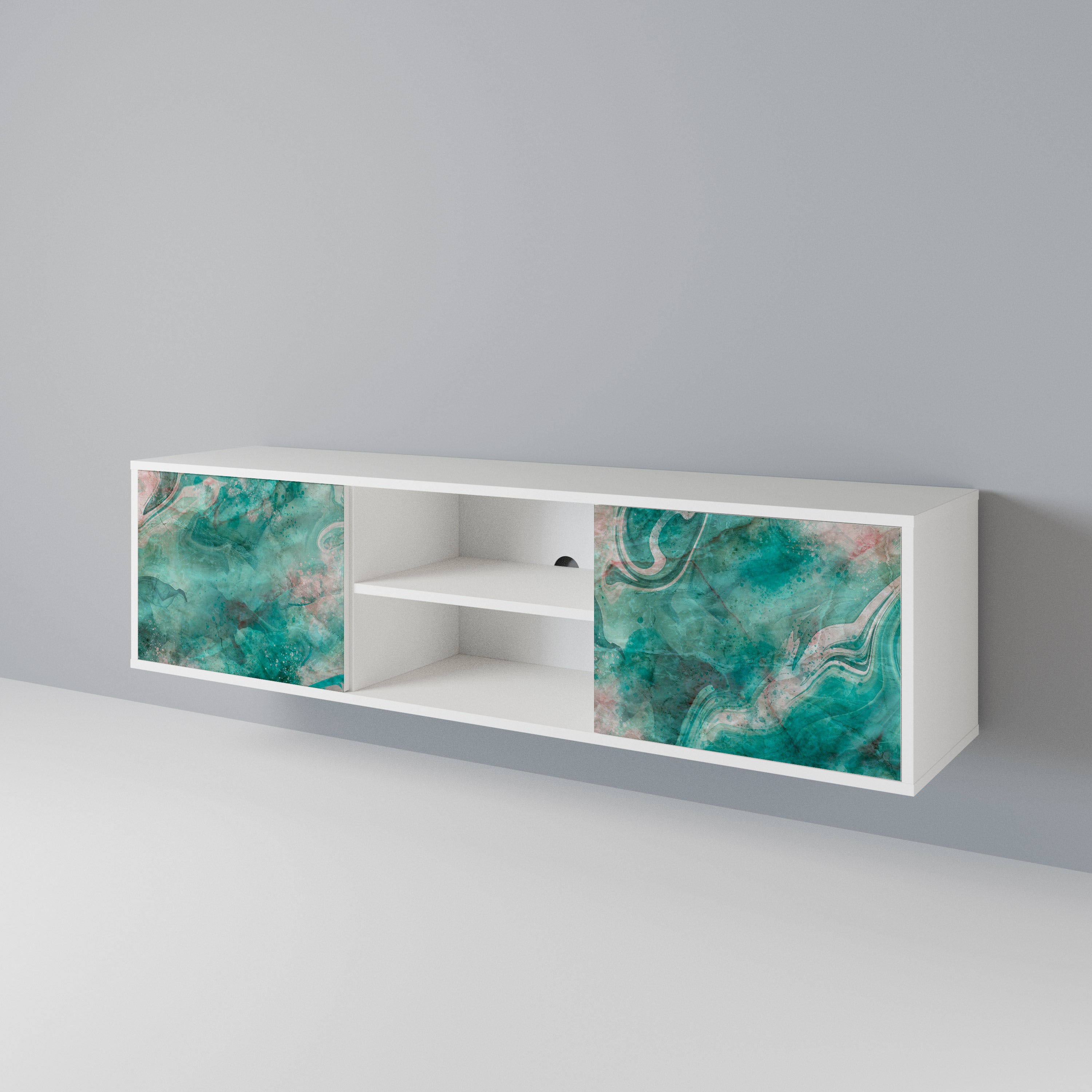 ABSTRACT ALCHEMY Mueble de TV de 2 Puertas