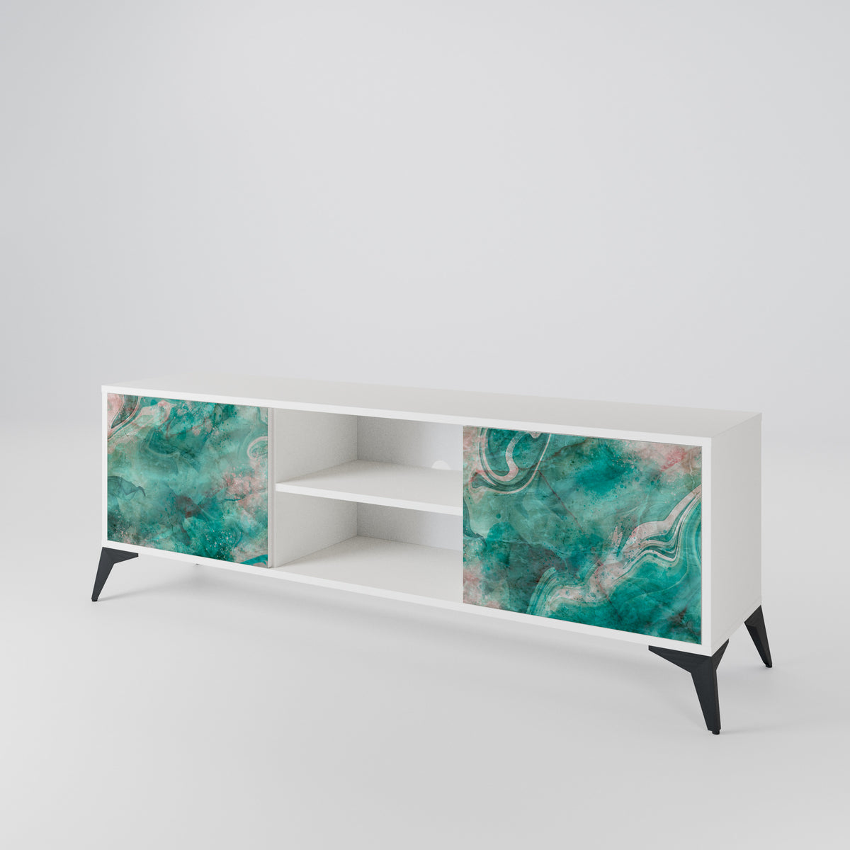 ABSTRACT ALCHEMY Mueble de TV de 2 Puertas