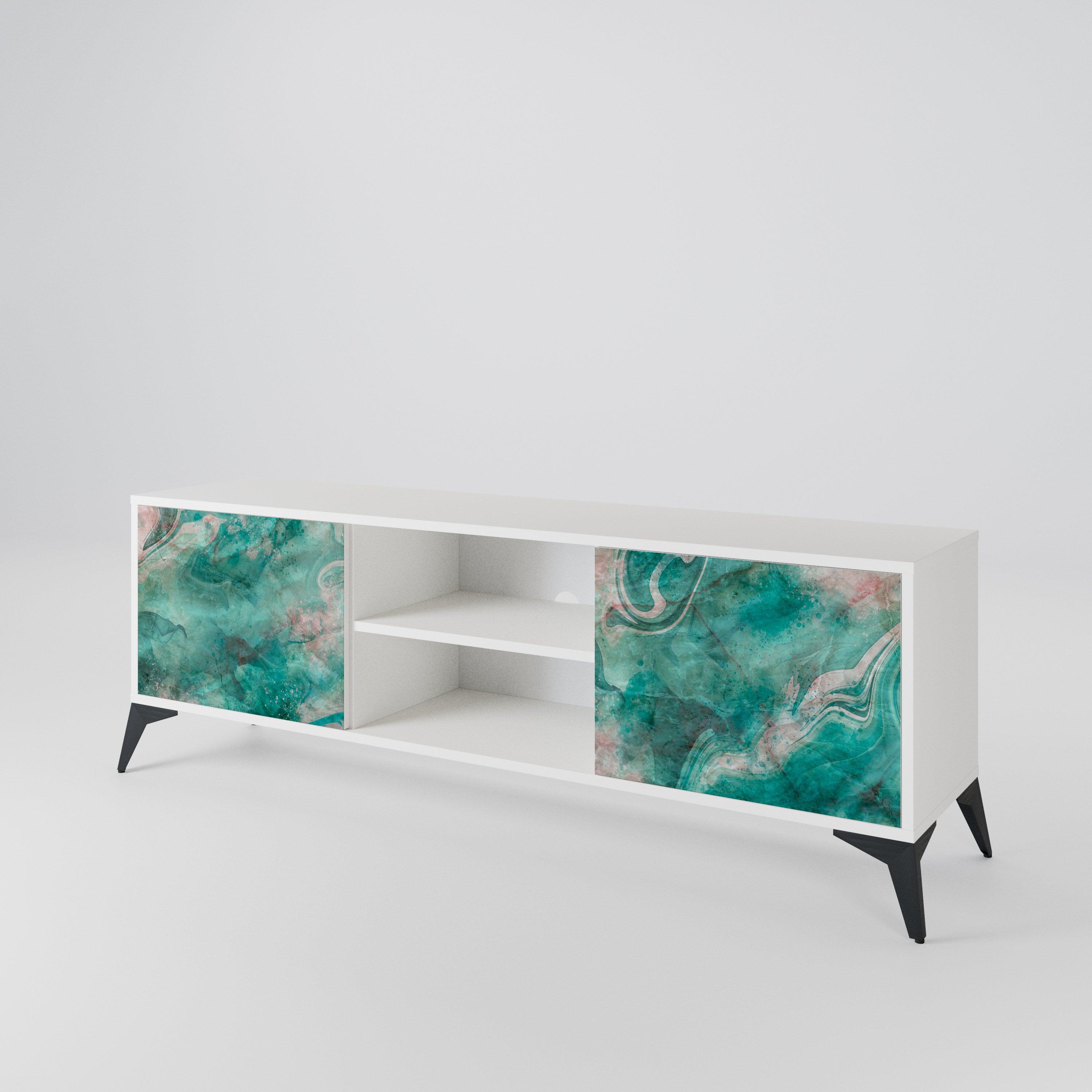 ABSTRACT ALCHEMY Mueble de TV de 2 Puertas