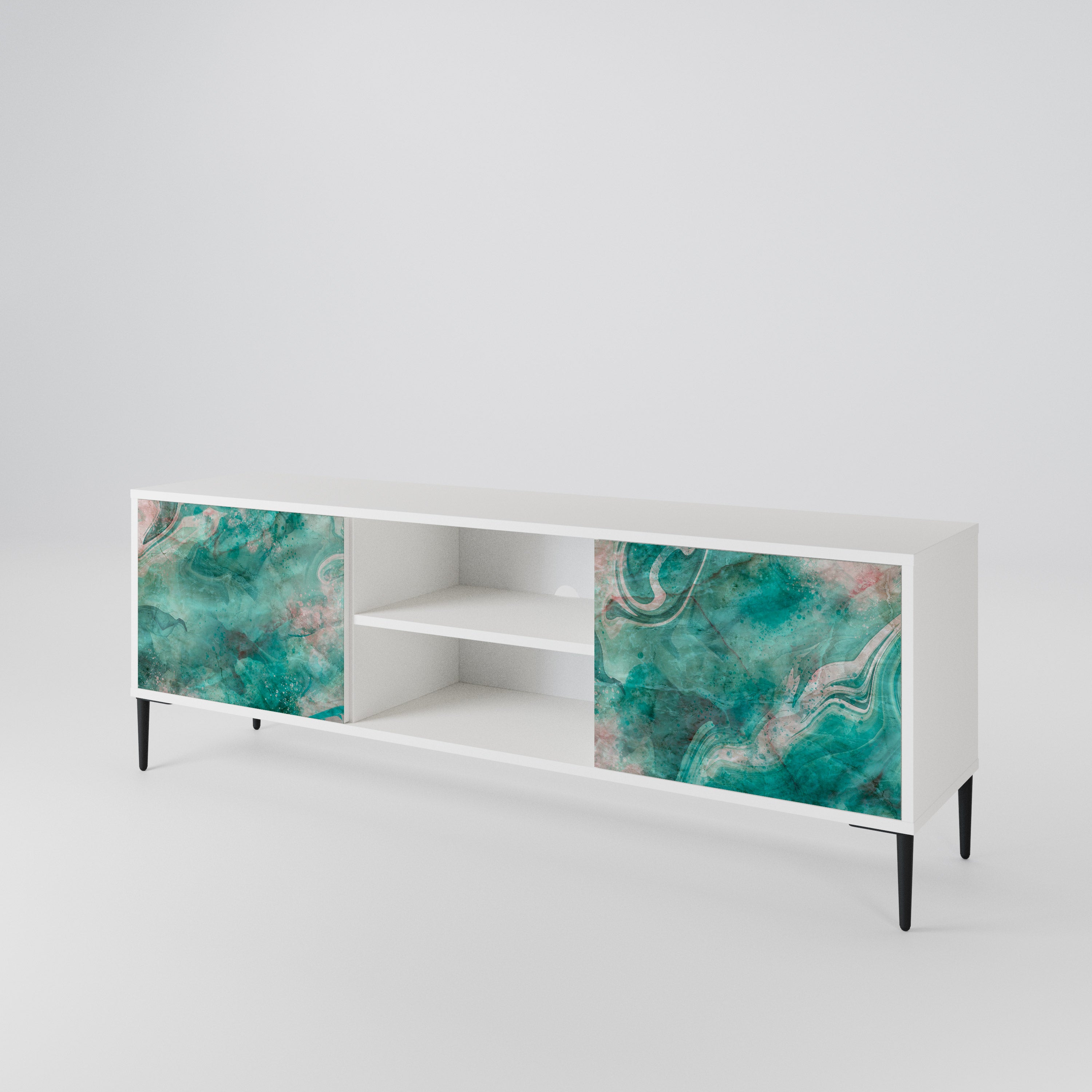ABSTRACT ALCHEMY Mueble de TV de 2 Puertas