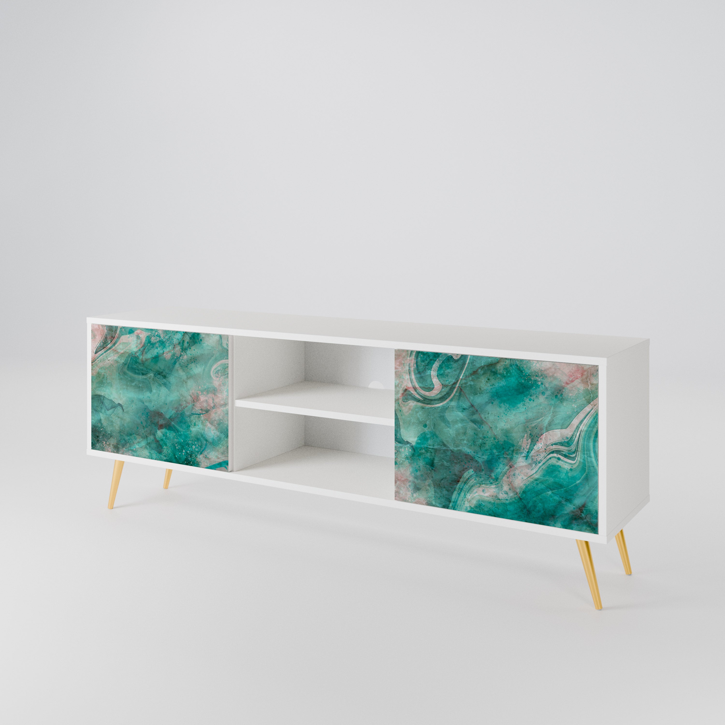 ABSTRACT ALCHEMY Mueble de TV de 2 Puertas