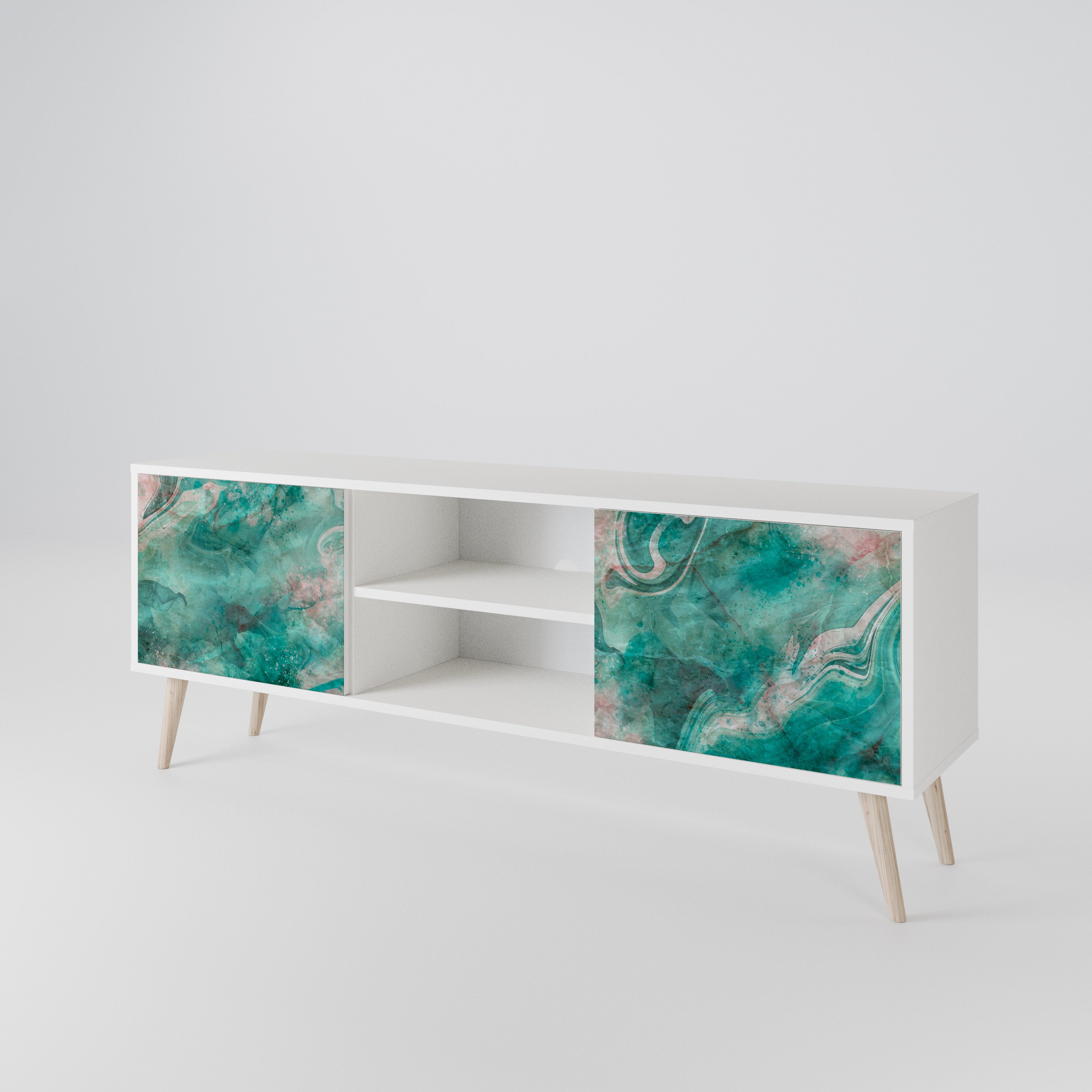 ABSTRACT ALCHEMY Mueble de TV de 2 Puertas