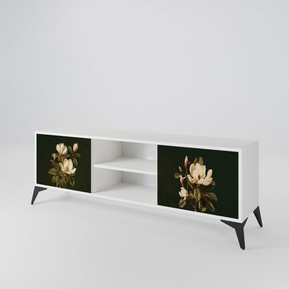 FLORAL NOIR Mueble de TV de 2 Puertas