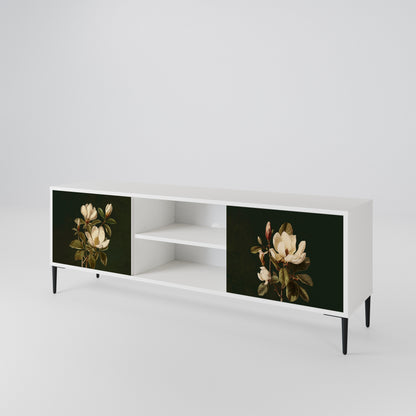 FLORAL NOIR Mueble de TV de 2 Puertas