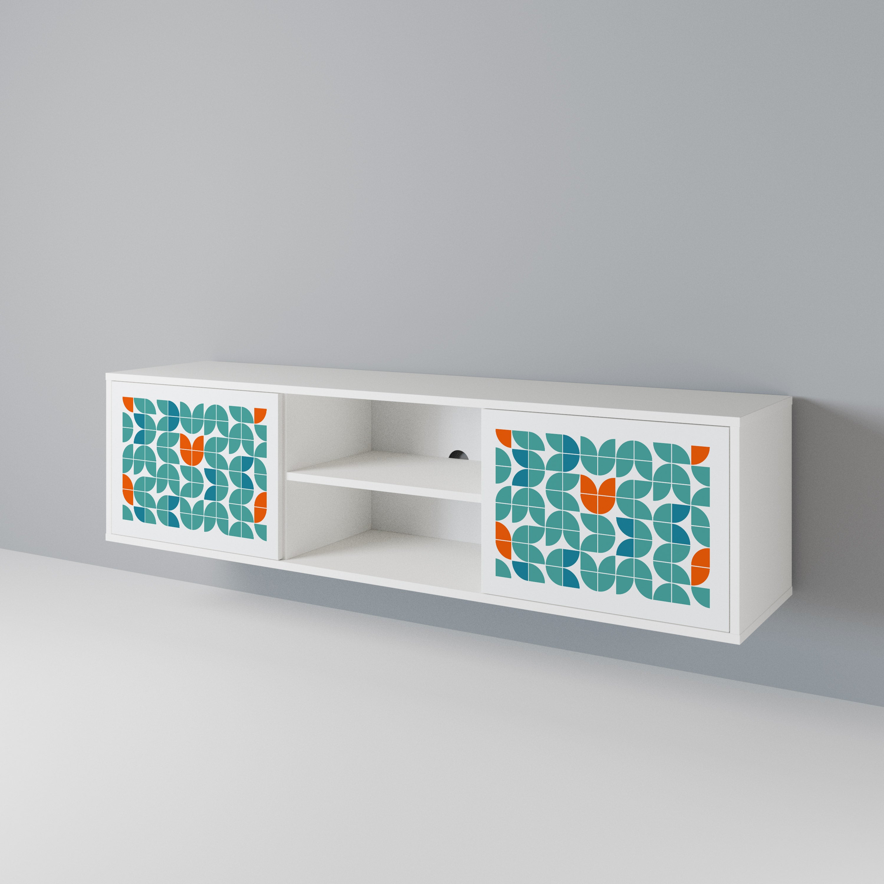 BE THE CHANGE Mueble de TV de 2 Puertas