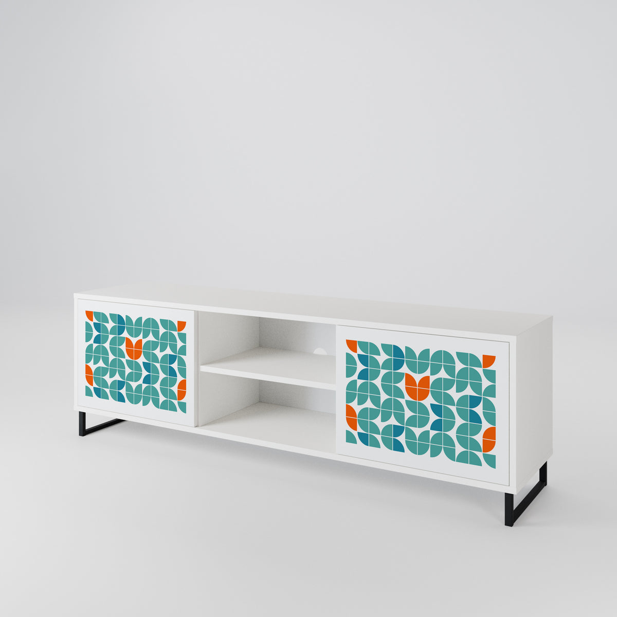 BE THE CHANGE Mueble de TV de 2 Puertas
