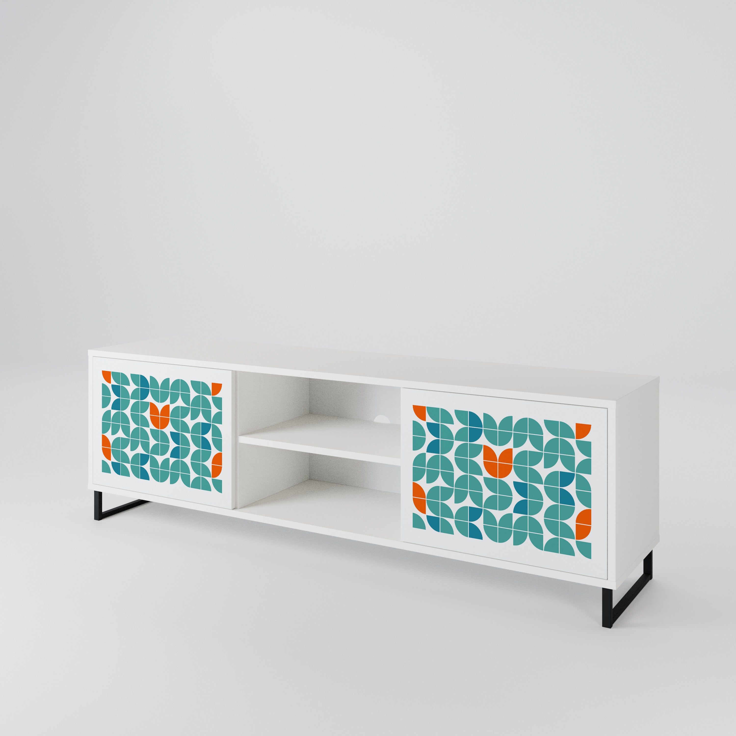 BE THE CHANGE Mueble de TV de 2 Puertas