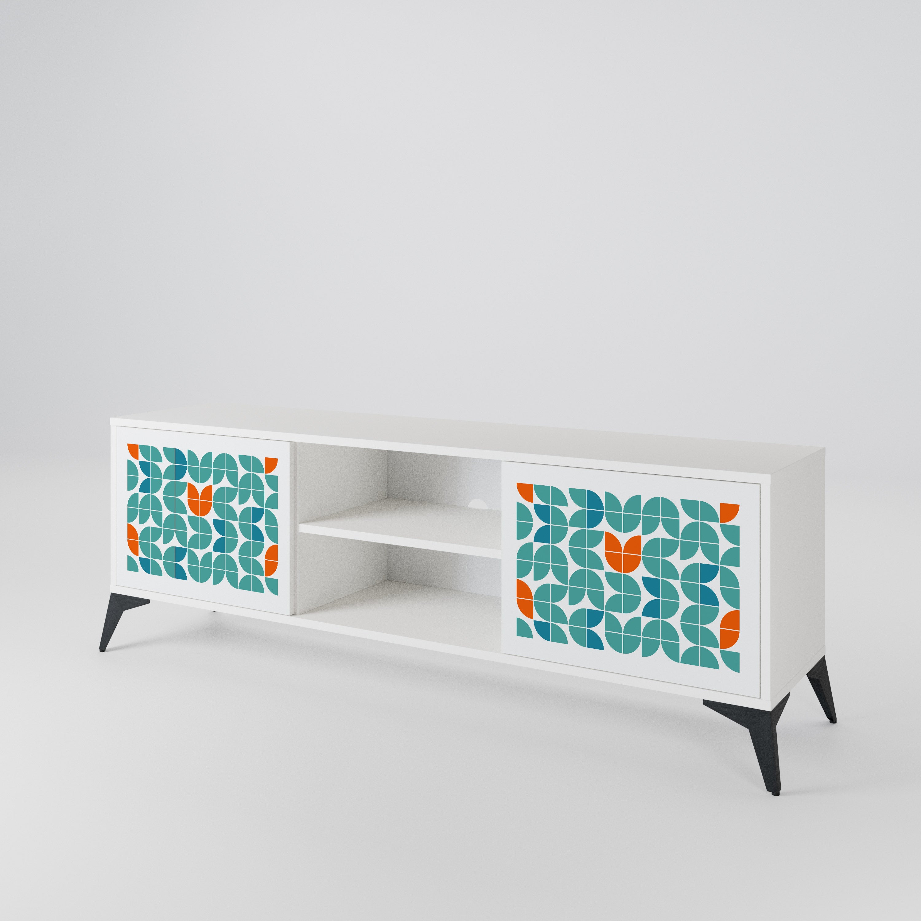 BE THE CHANGE Mueble de TV de 2 Puertas