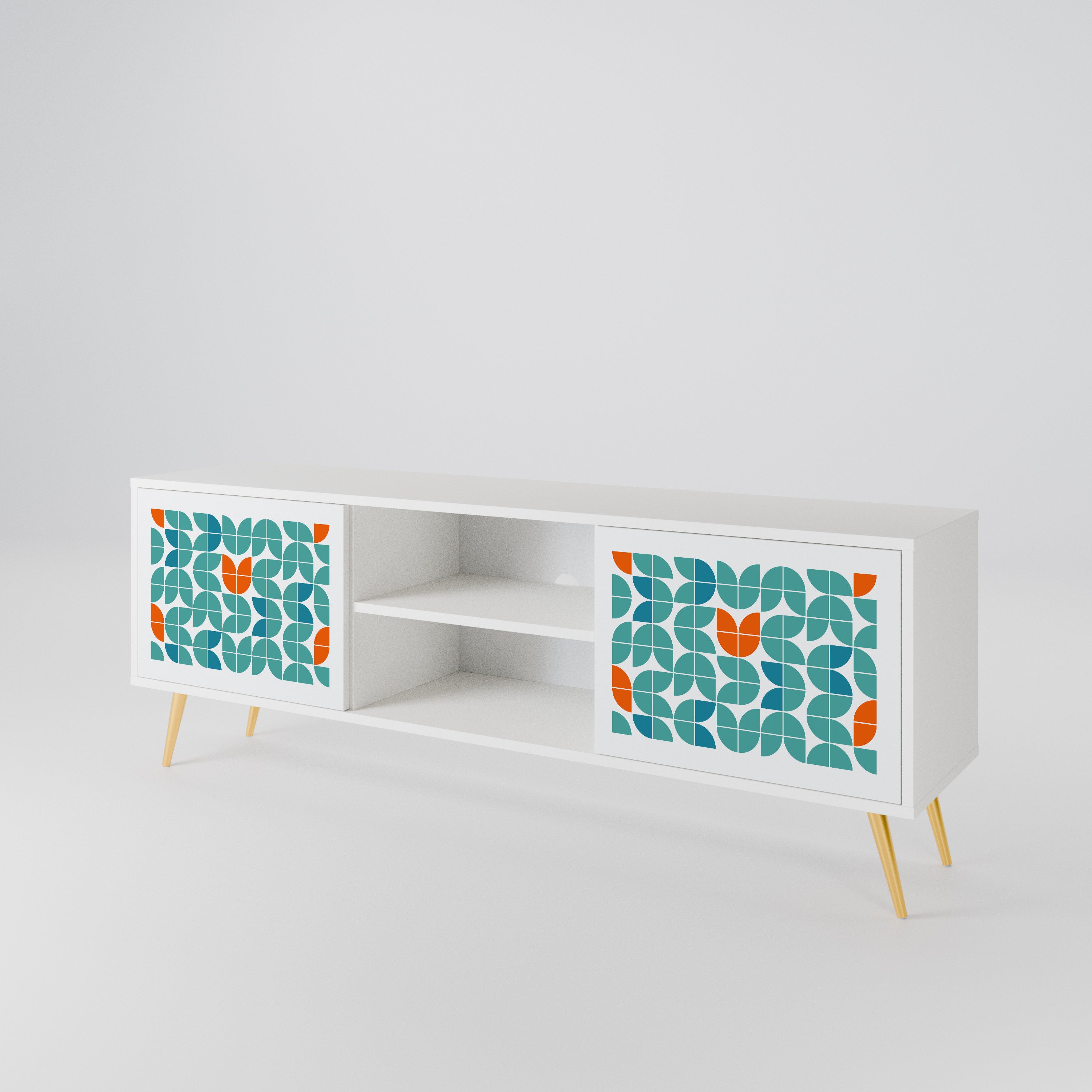 BE THE CHANGE Mueble de TV de 2 Puertas