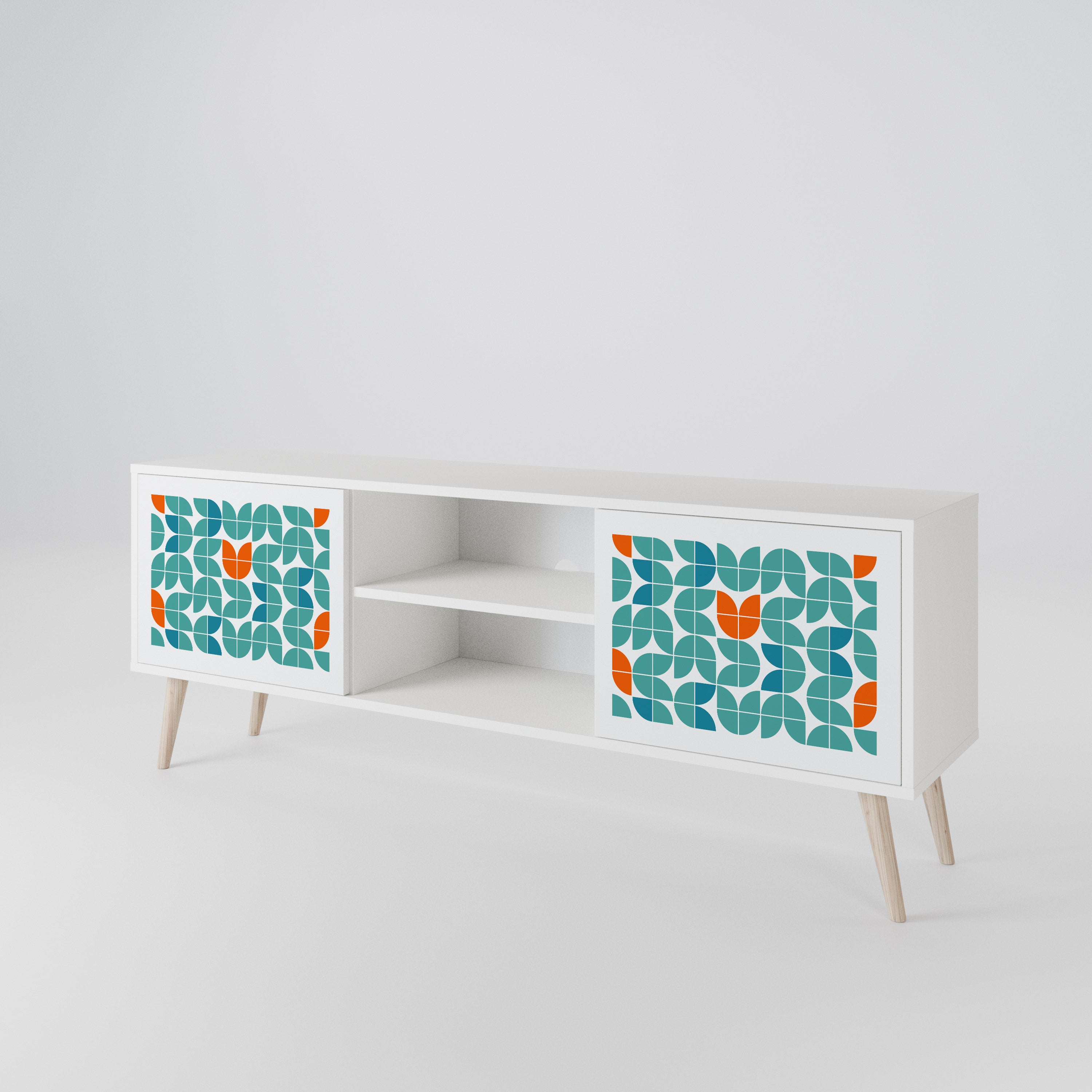 BE THE CHANGE Mueble de TV de 2 Puertas