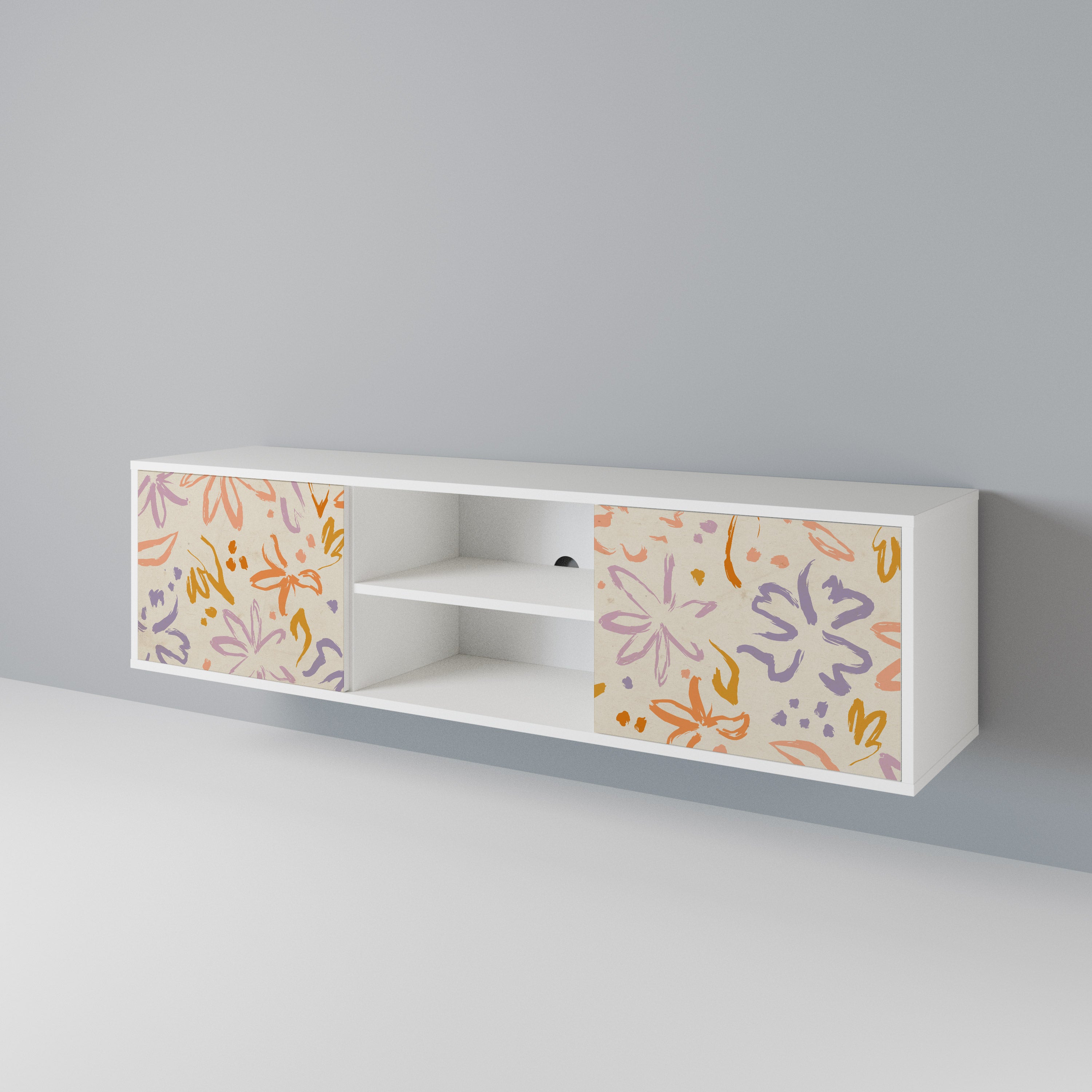 SPRING WHIMSY Mueble de TV de 2 Puertas