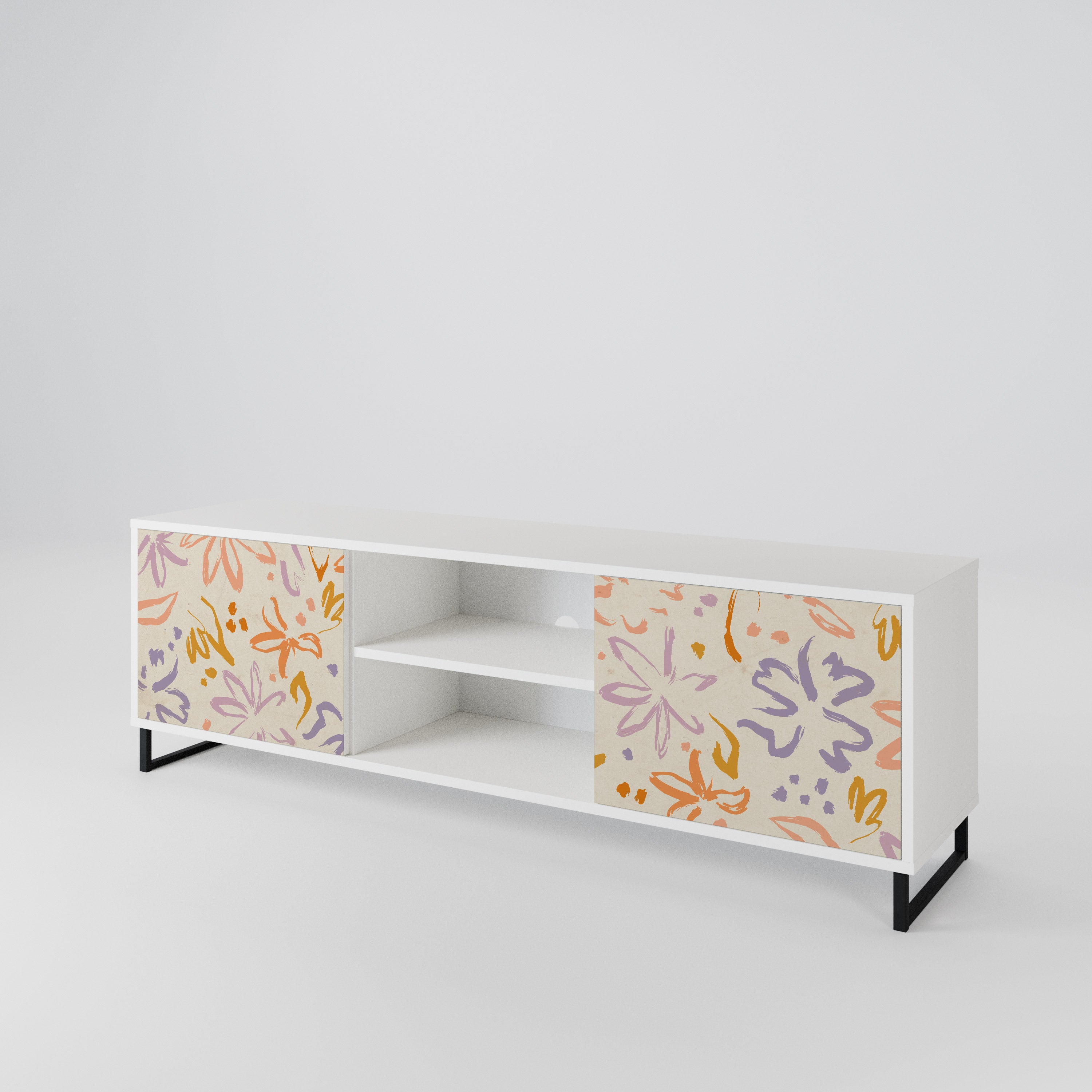 SPRING WHIMSY Mueble de TV de 2 Puertas