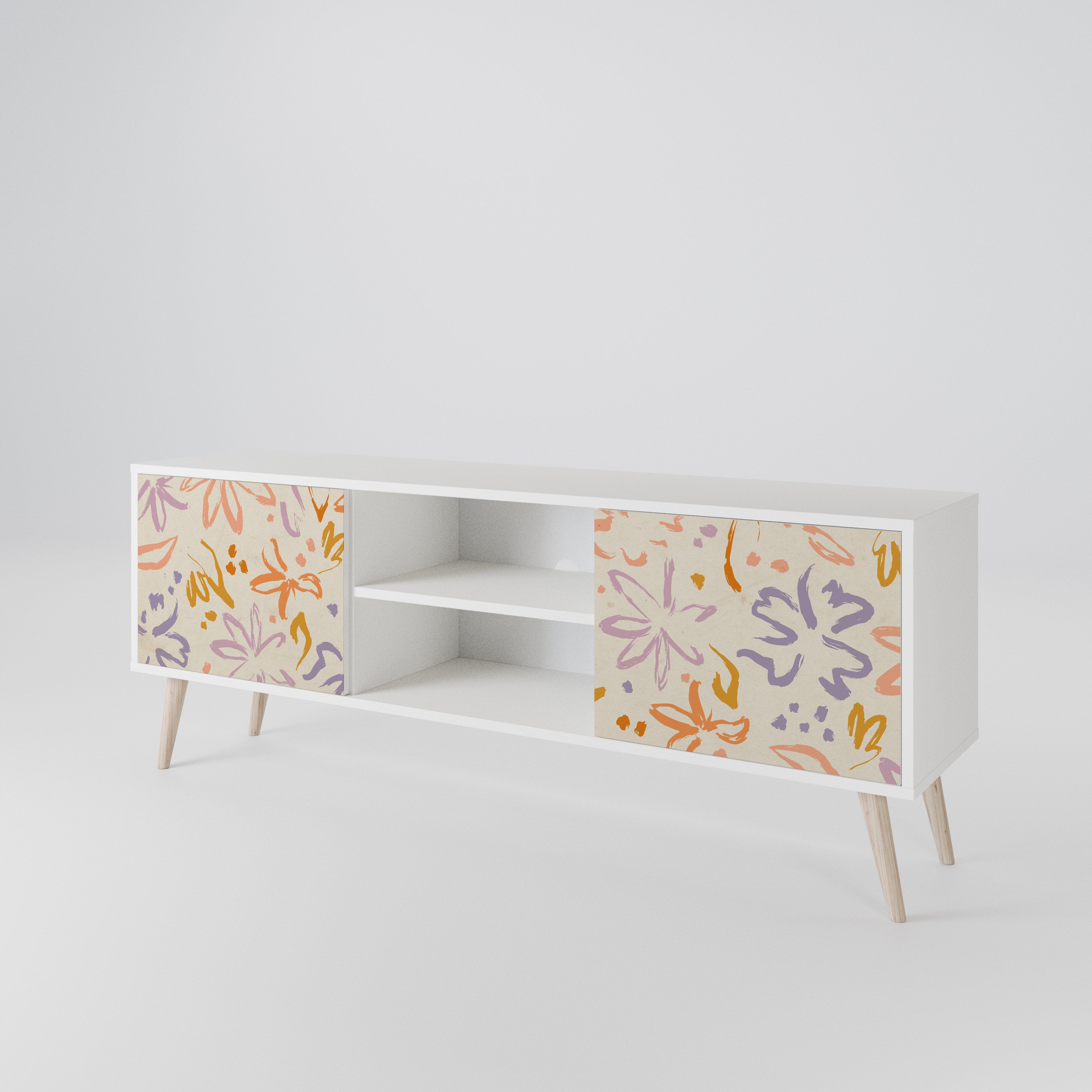 SPRING WHIMSY Mueble de TV de 2 Puertas