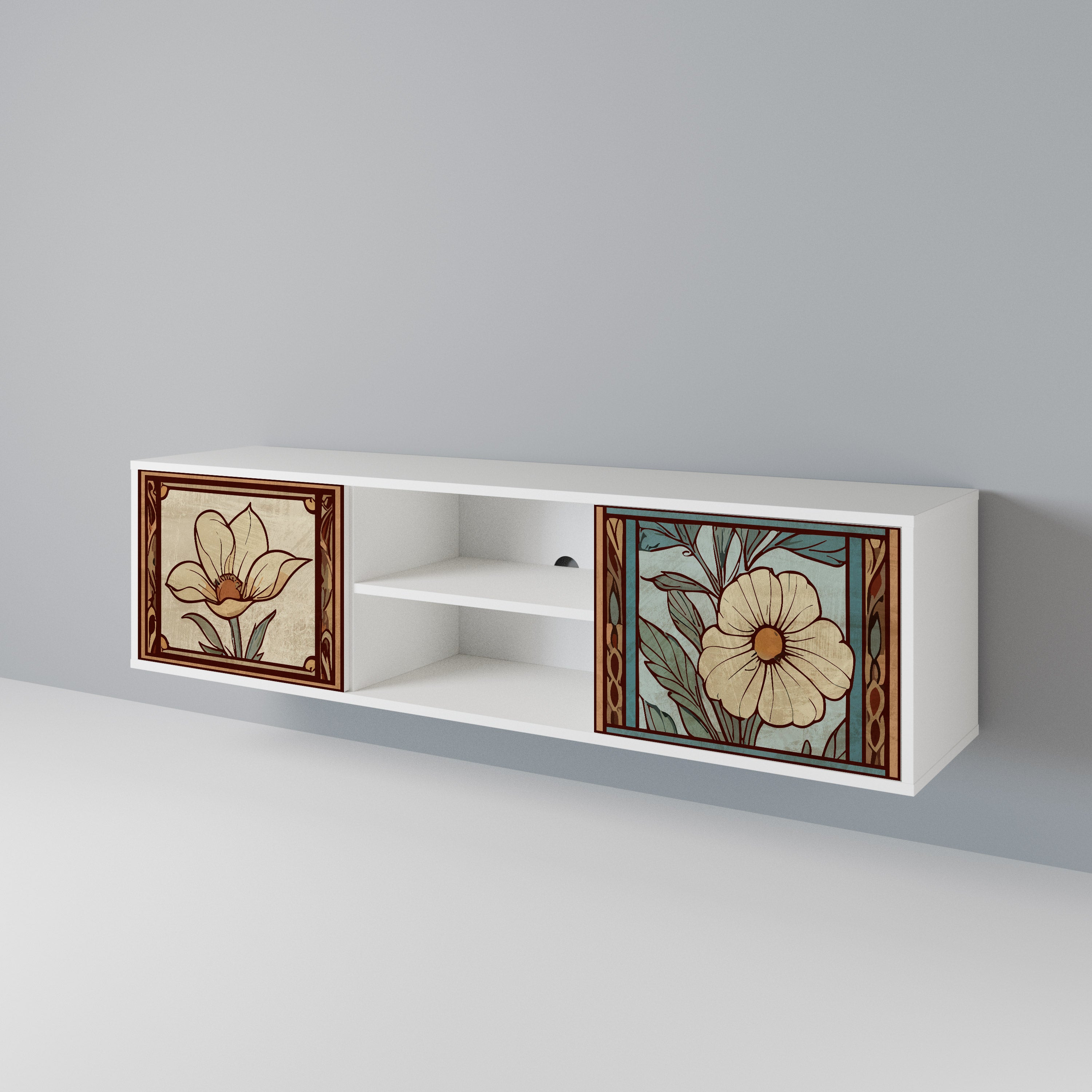 TIMELESS FLORA Mueble de TV de 2 Puertas