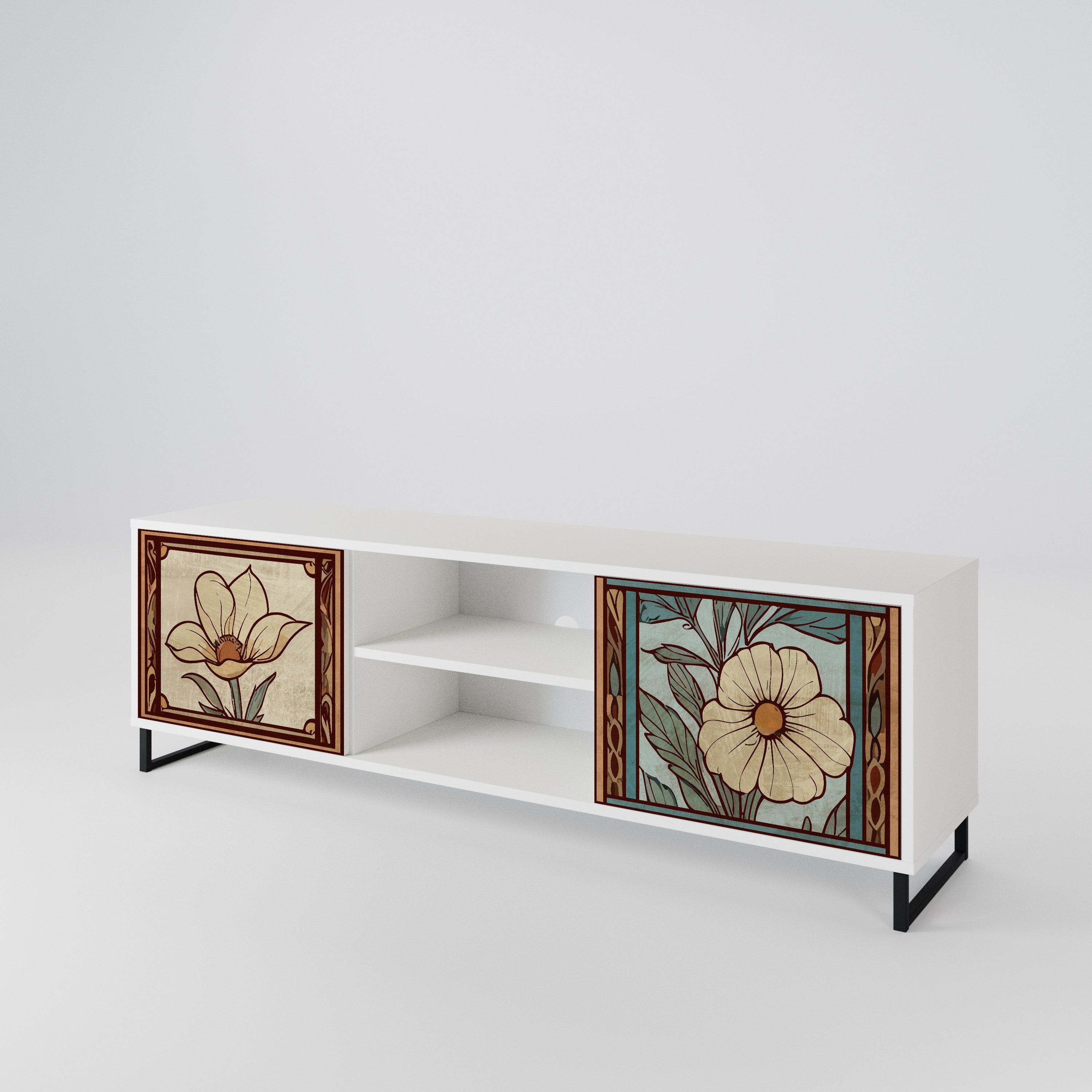 TIMELESS FLORA Mueble de TV de 2 Puertas