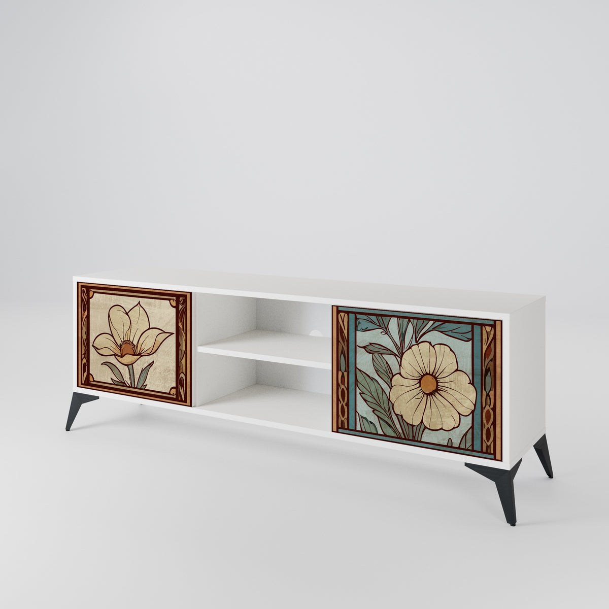 TIMELESS FLORA Mueble de TV de 2 Puertas