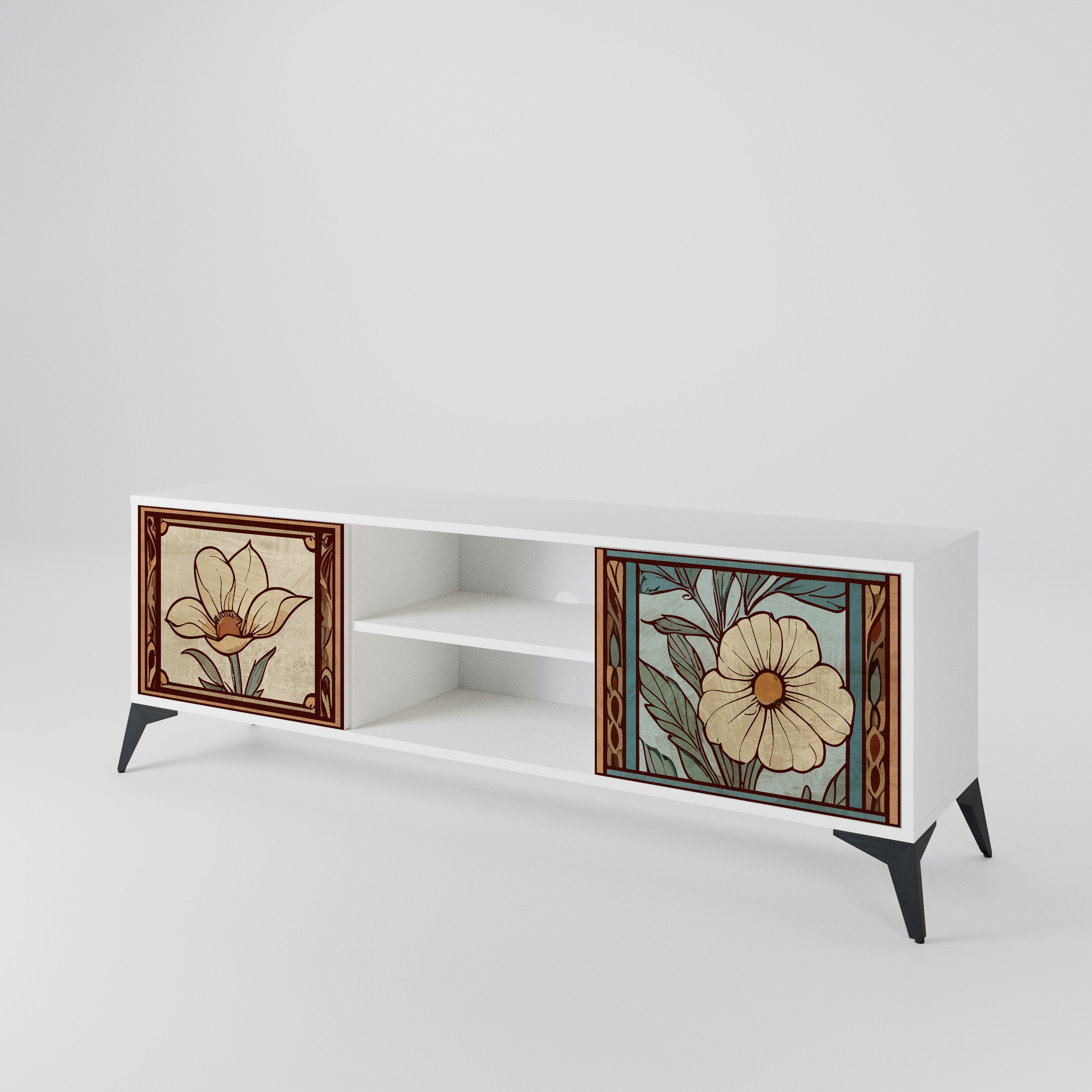 TIMELESS FLORA Mueble de TV de 2 Puertas
