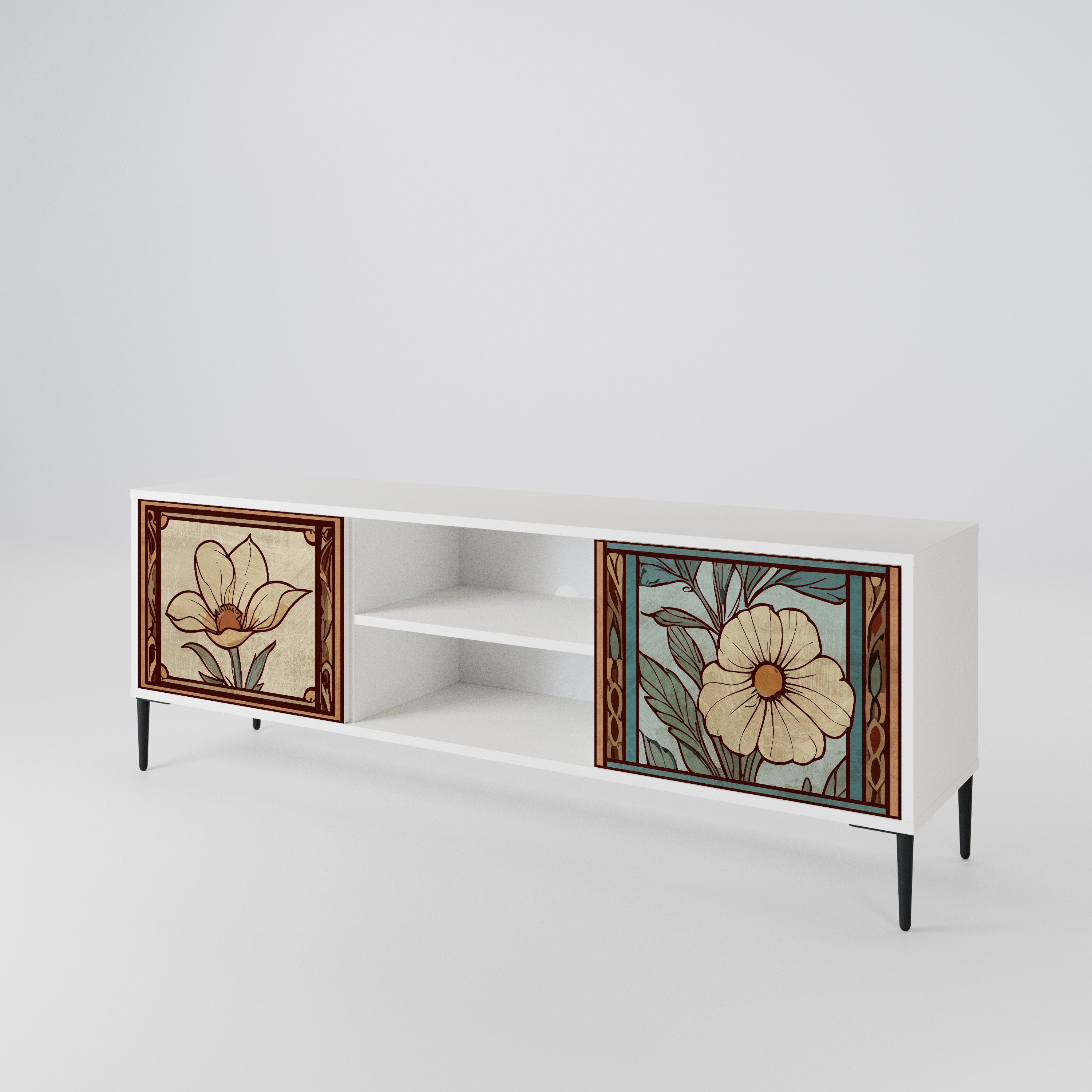 TIMELESS FLORA Mueble de TV de 2 Puertas