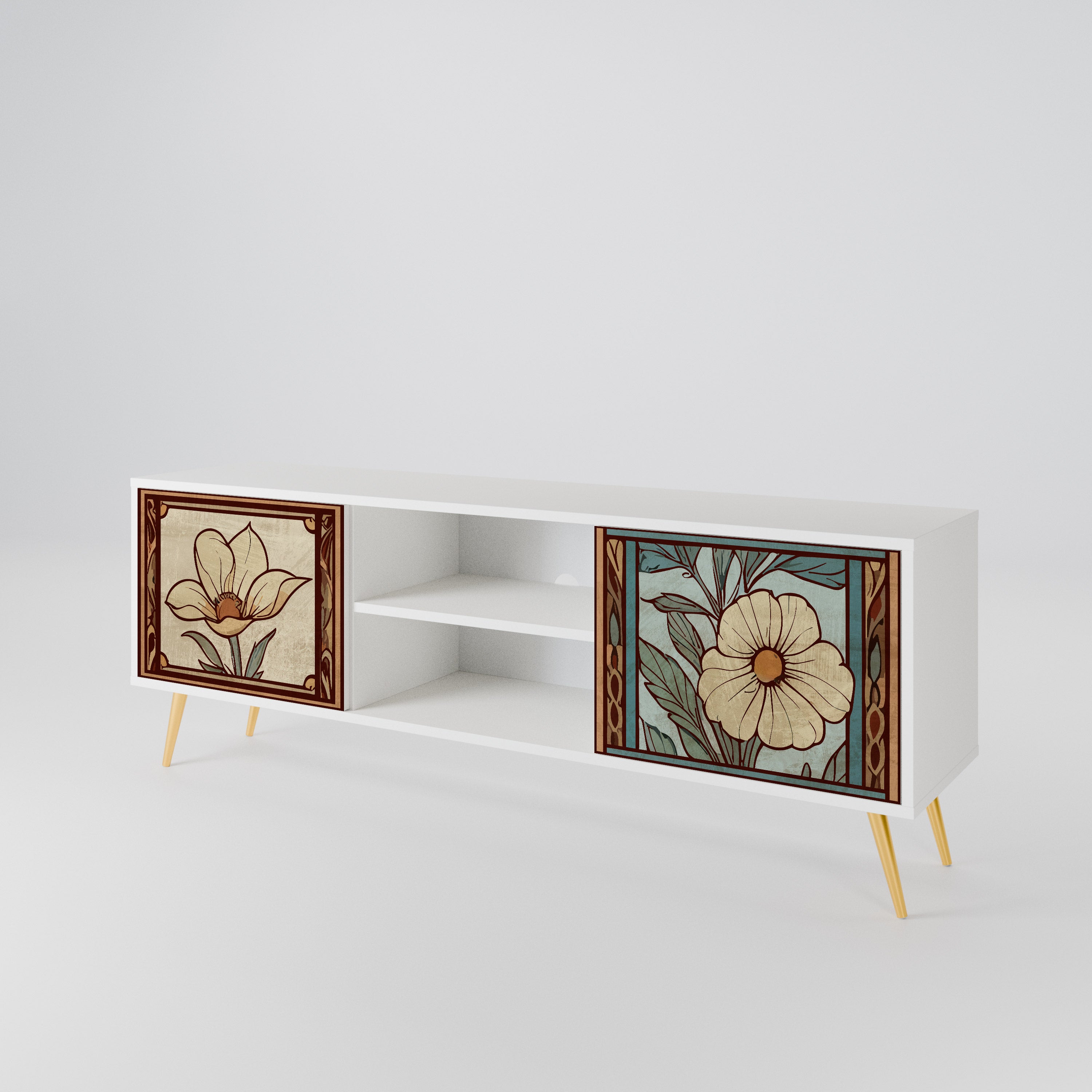 TIMELESS FLORA Mueble de TV de 2 Puertas