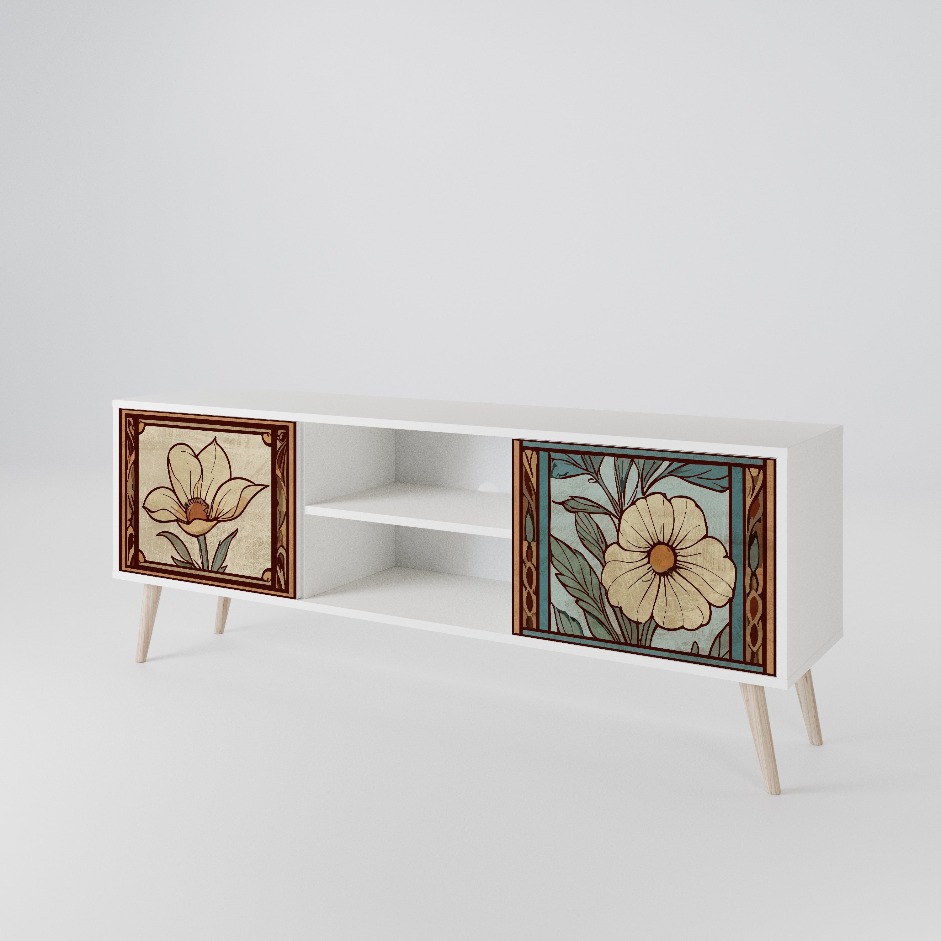 TIMELESS FLORA Mueble de TV de 2 Puertas