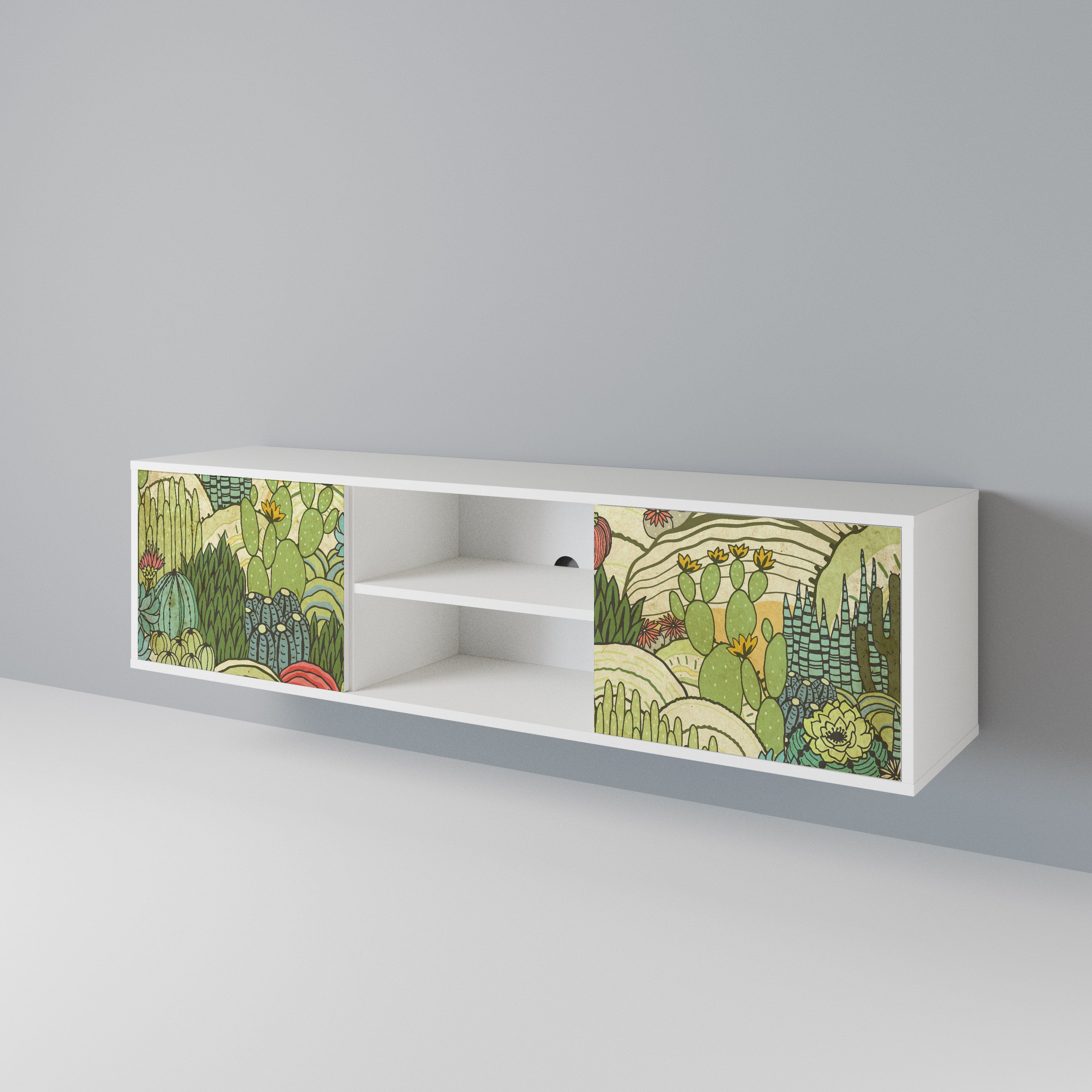 SUCCULENTS KALEIDOSCOPE Mueble de TV de 2 Puertas