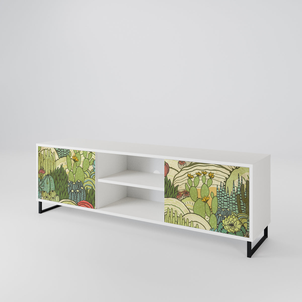 SUCCULENTS KALEIDOSCOPE Mueble de TV de 2 Puertas
