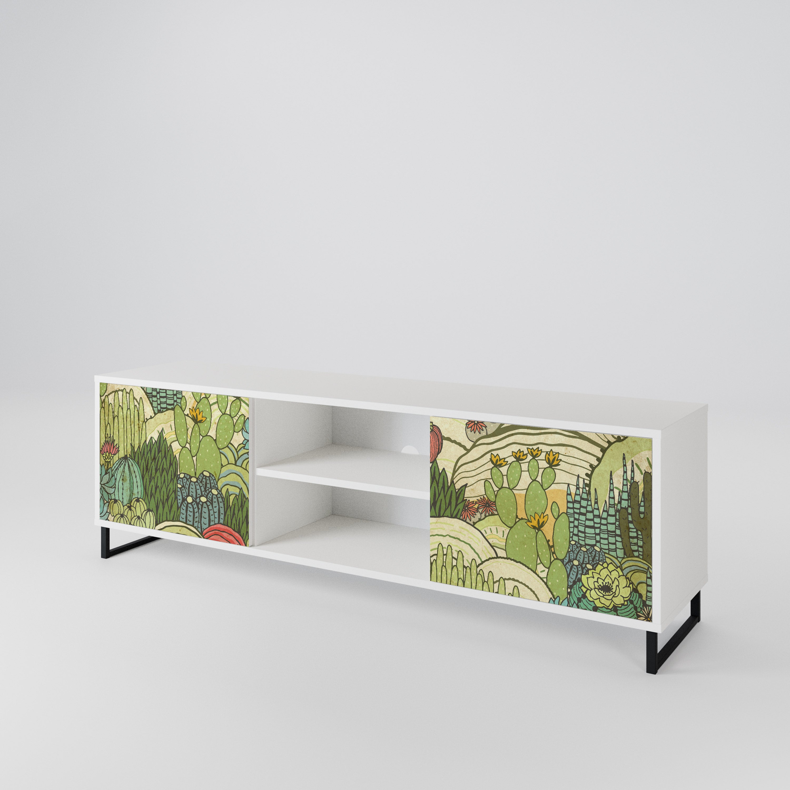 SUCCULENTS KALEIDOSCOPE Mueble de TV de 2 Puertas