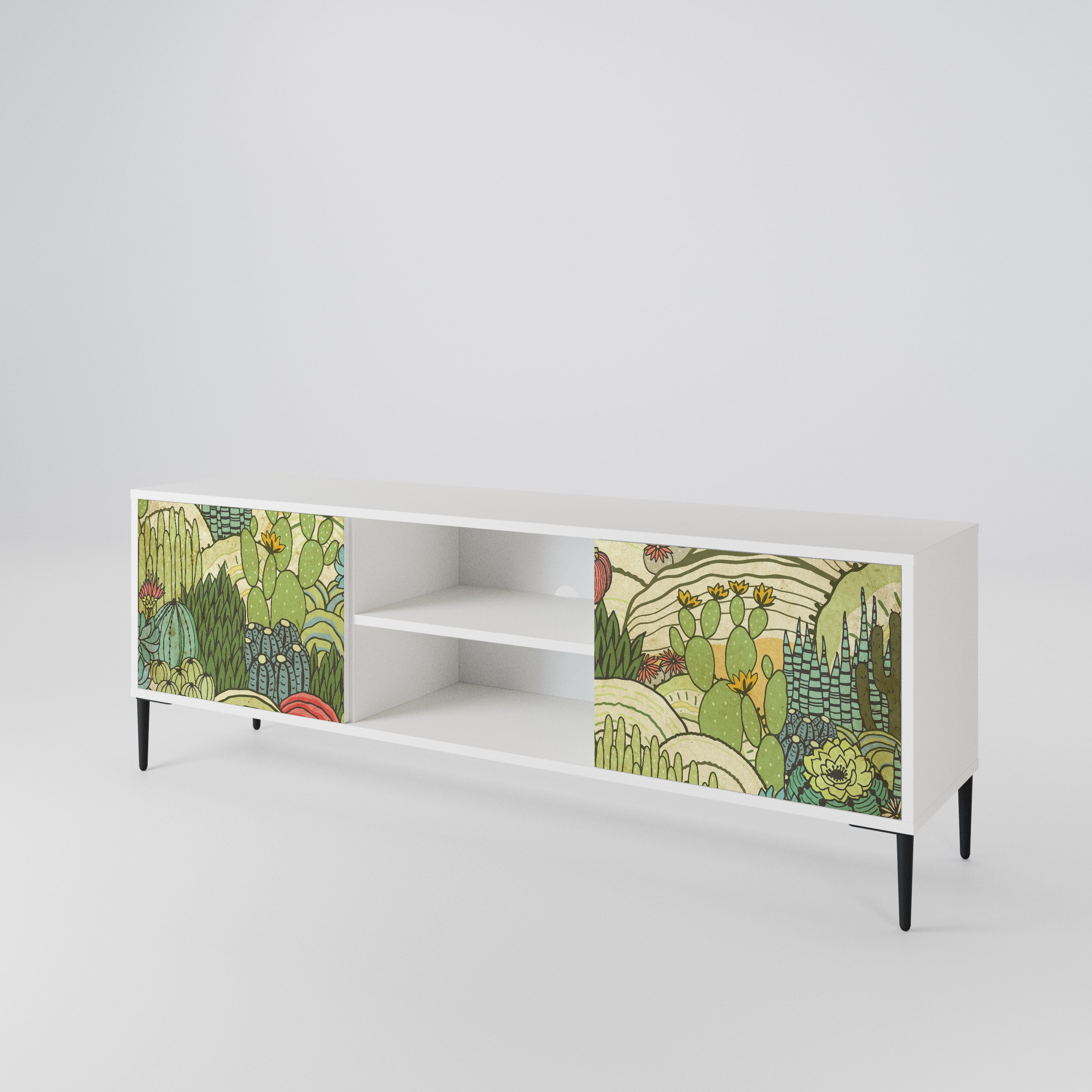 SUCCULENTS KALEIDOSCOPE Mueble de TV de 2 Puertas