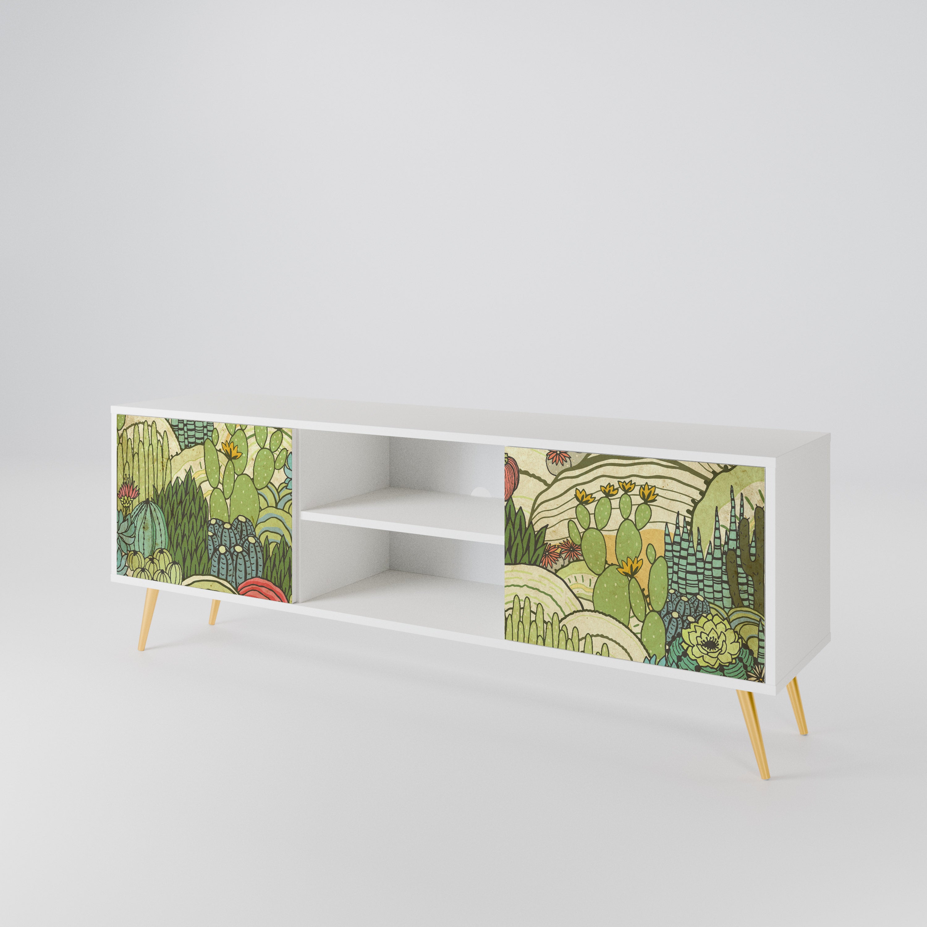 SUCCULENTS KALEIDOSCOPE Mueble de TV de 2 Puertas