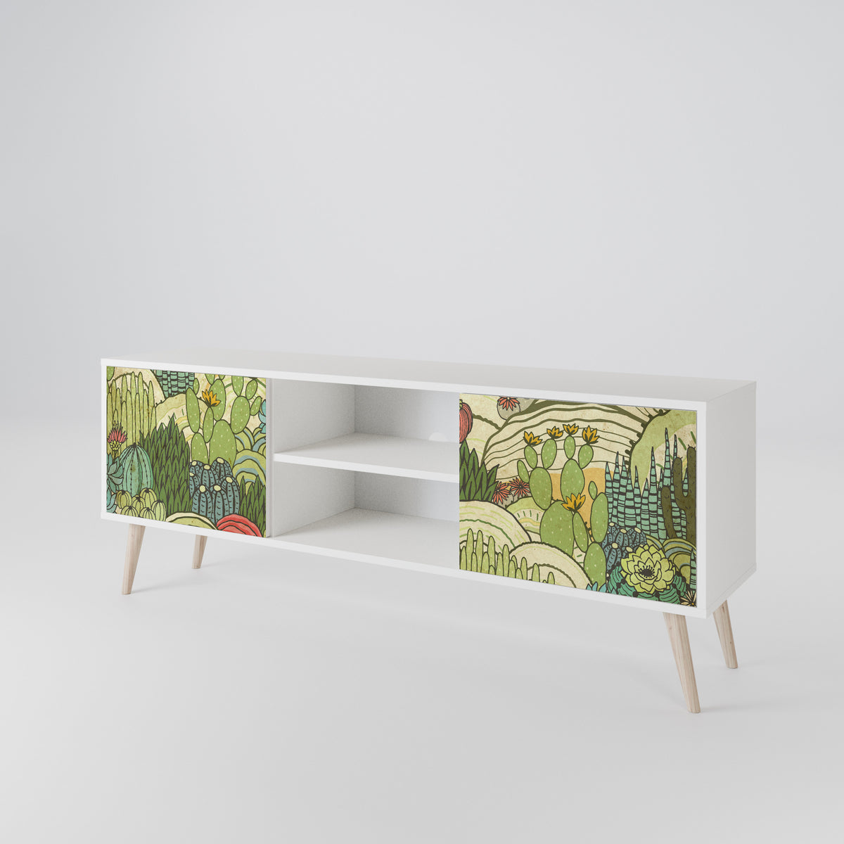 SUCCULENTS KALEIDOSCOPE Mueble de TV de 2 Puertas