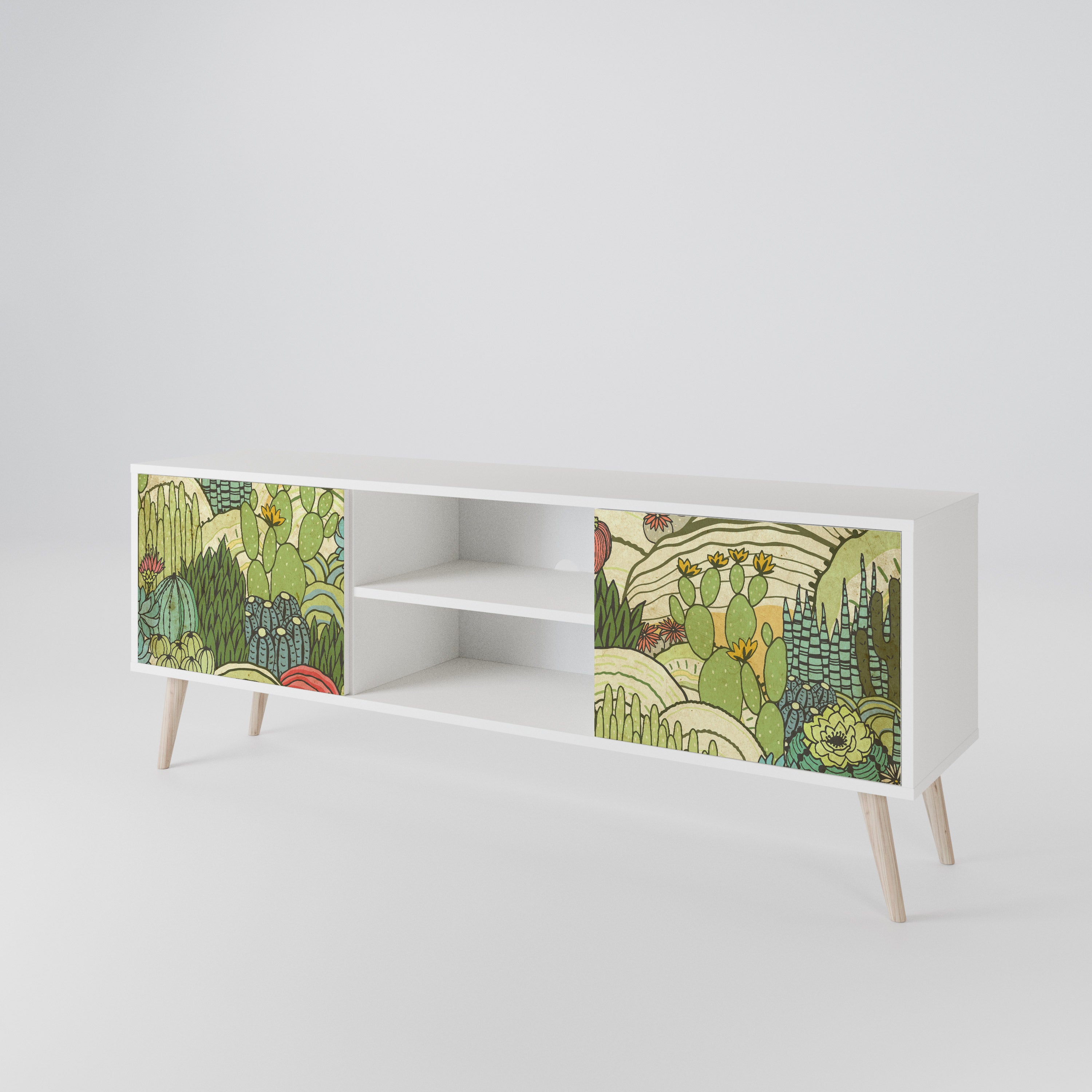 SUCCULENTS KALEIDOSCOPE Mueble de TV de 2 Puertas